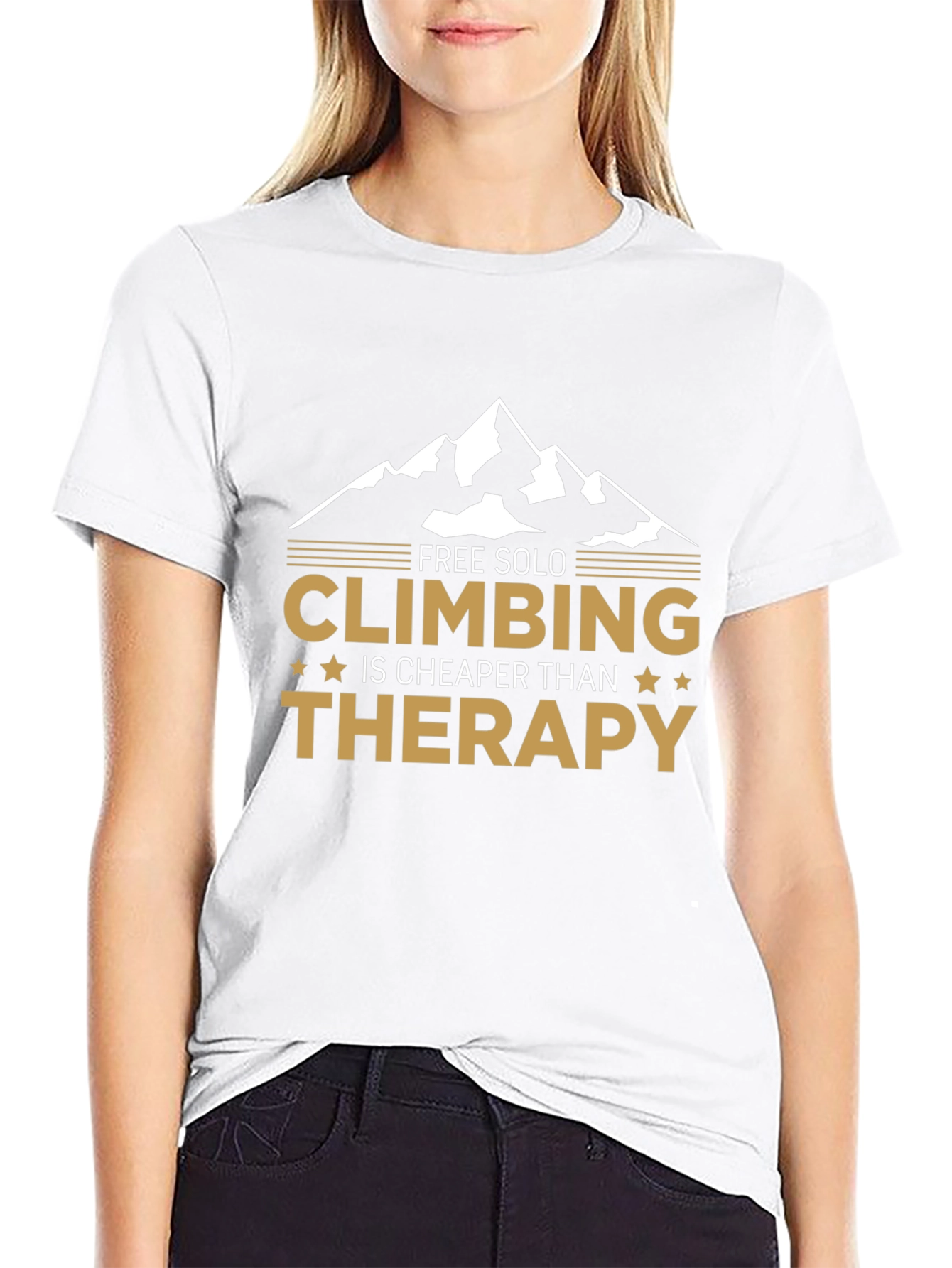 Free Solo Climbing is Cheaper Than Therapy T-Shirt