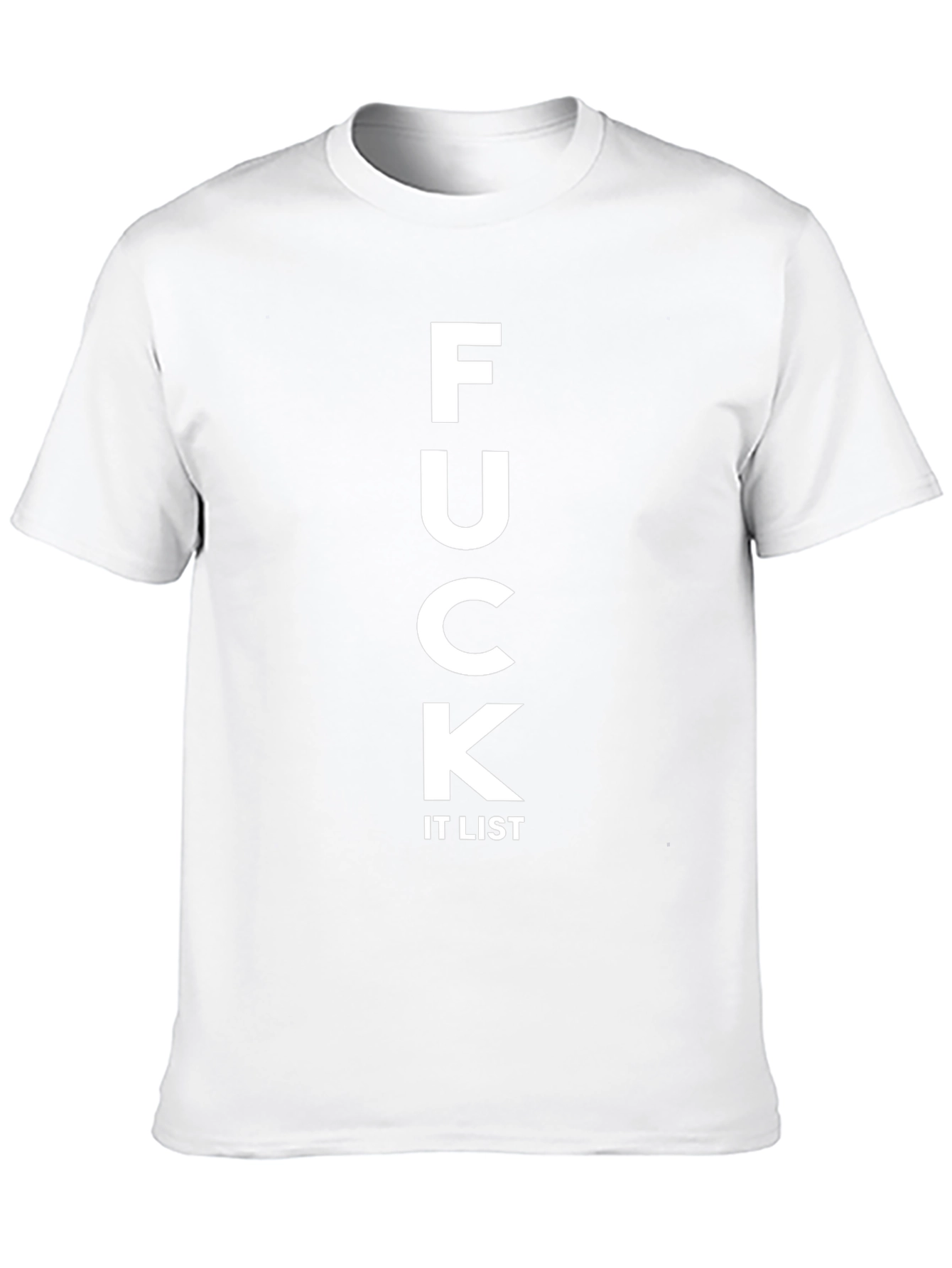 Funny F*ck It List Black Graphic Tee