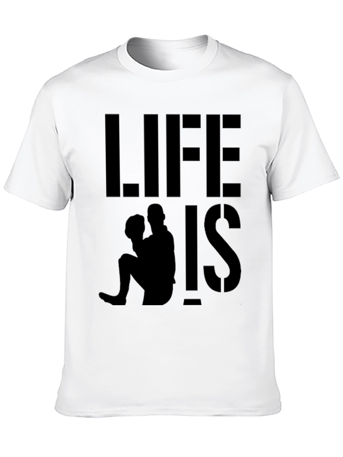 Life is Pitch Baseball Graphic Tee - Black
