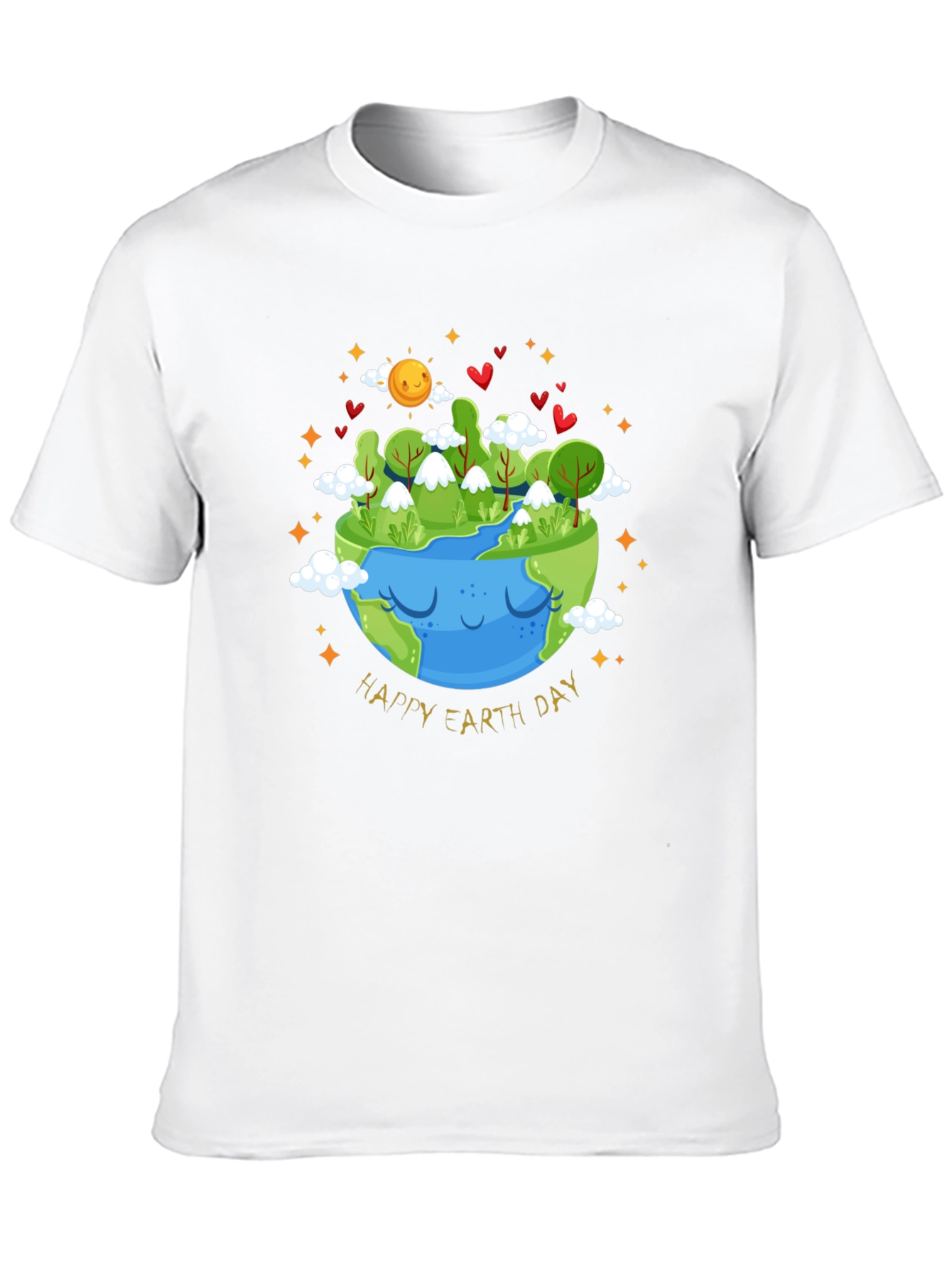 Earth Day T-Shirt - Cute Planet Graphic