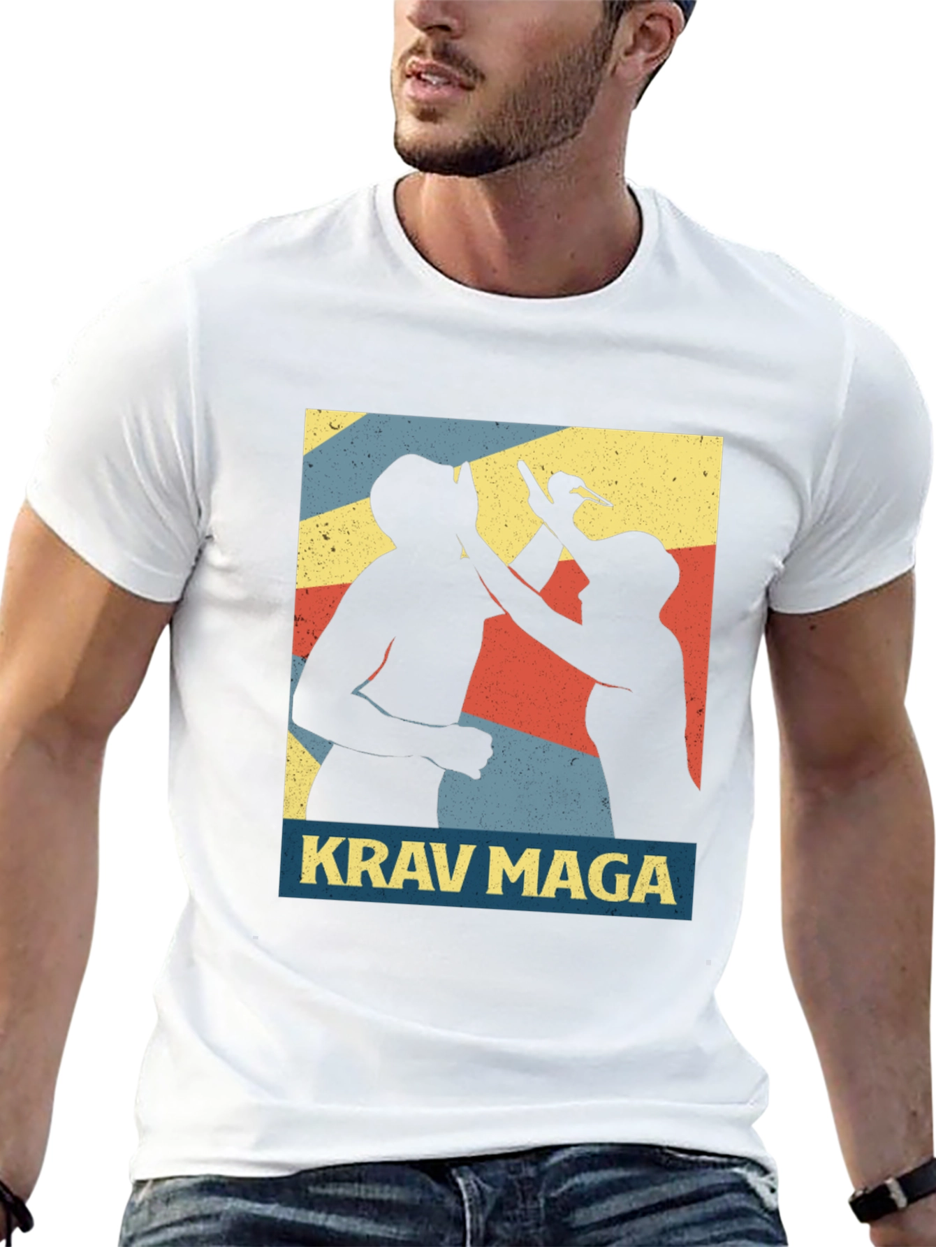 Krav Maga Retro Graphic Tee - Black
