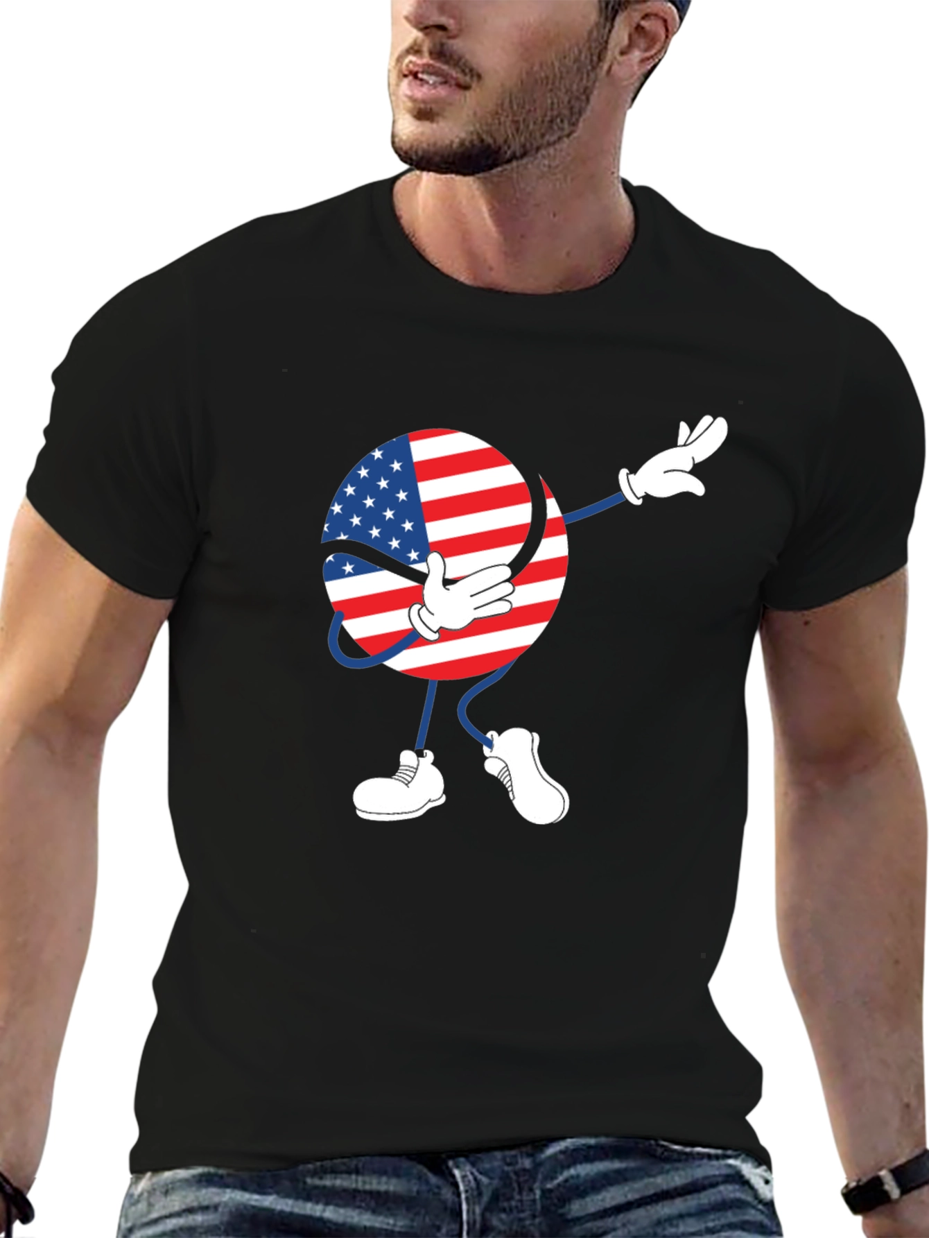 American Flag Dab T-Shirt