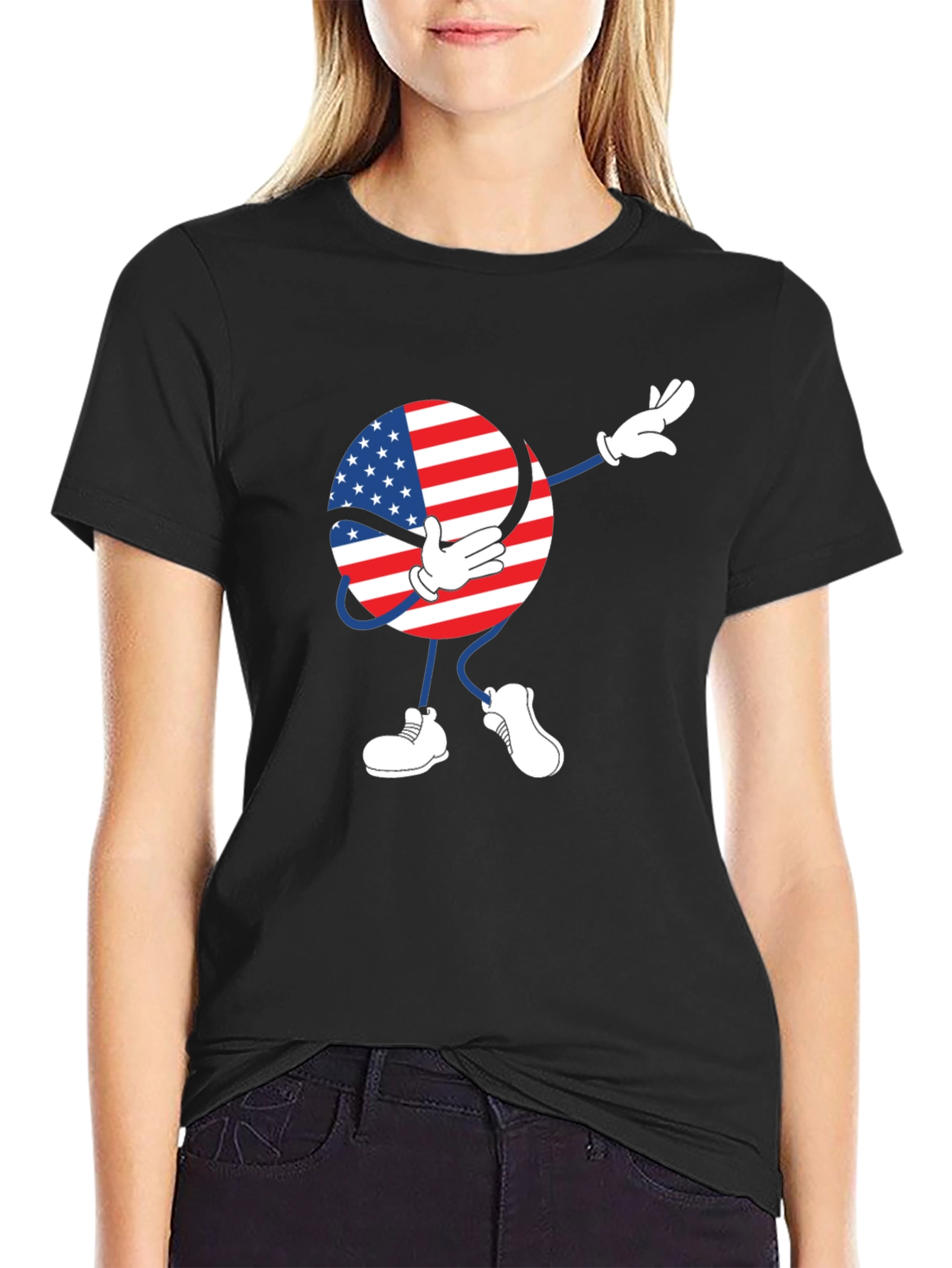 American Flag Dab T-Shirt
