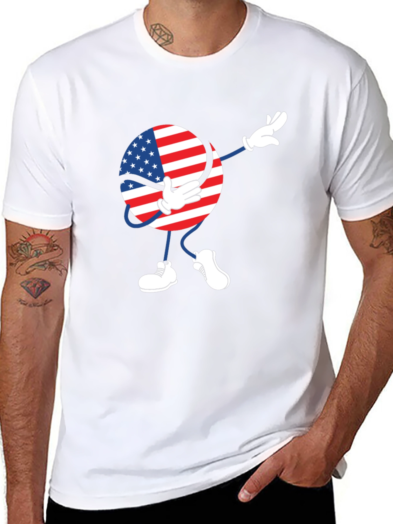 American Flag Dab T-Shirt