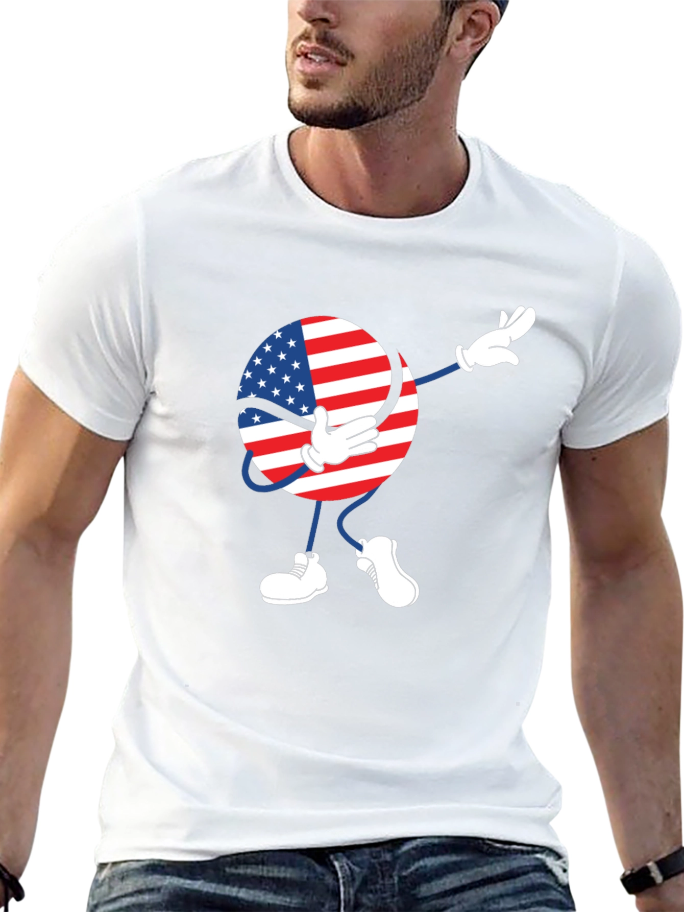 American Flag Dab T-Shirt
