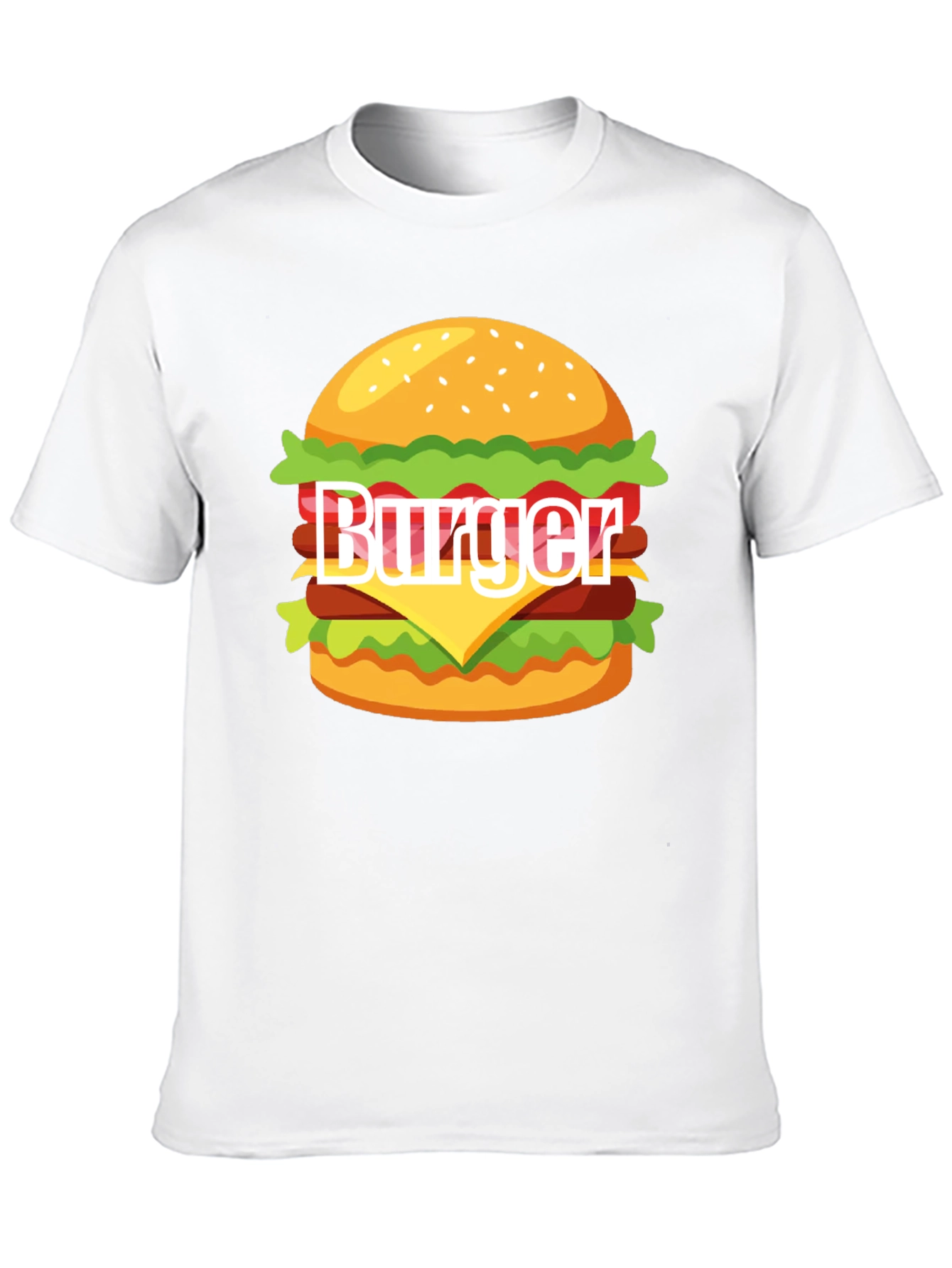 Burger Graphic T-Shirt - Casual Style Tee