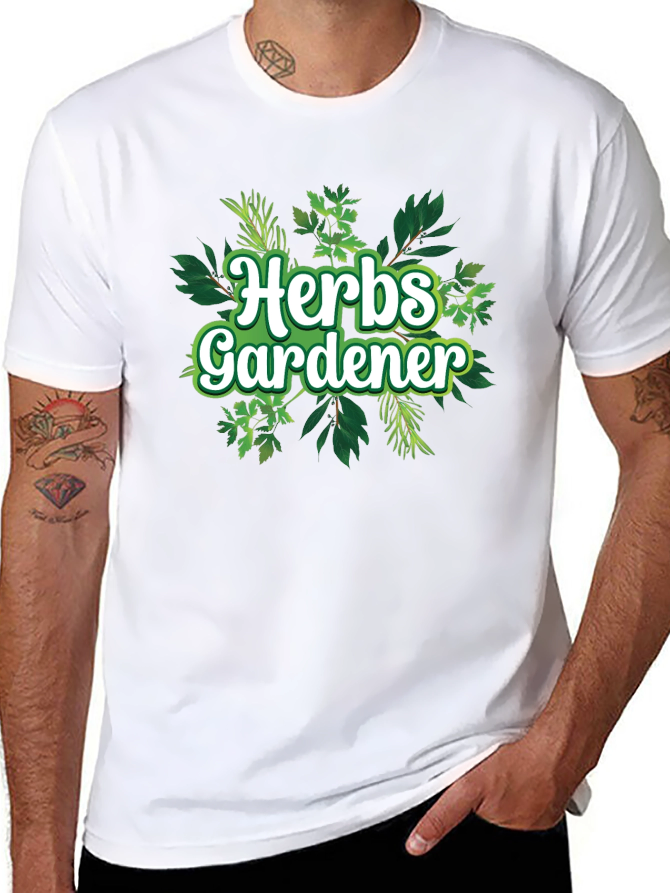 Herbs Gardener Graphic Tee - Black