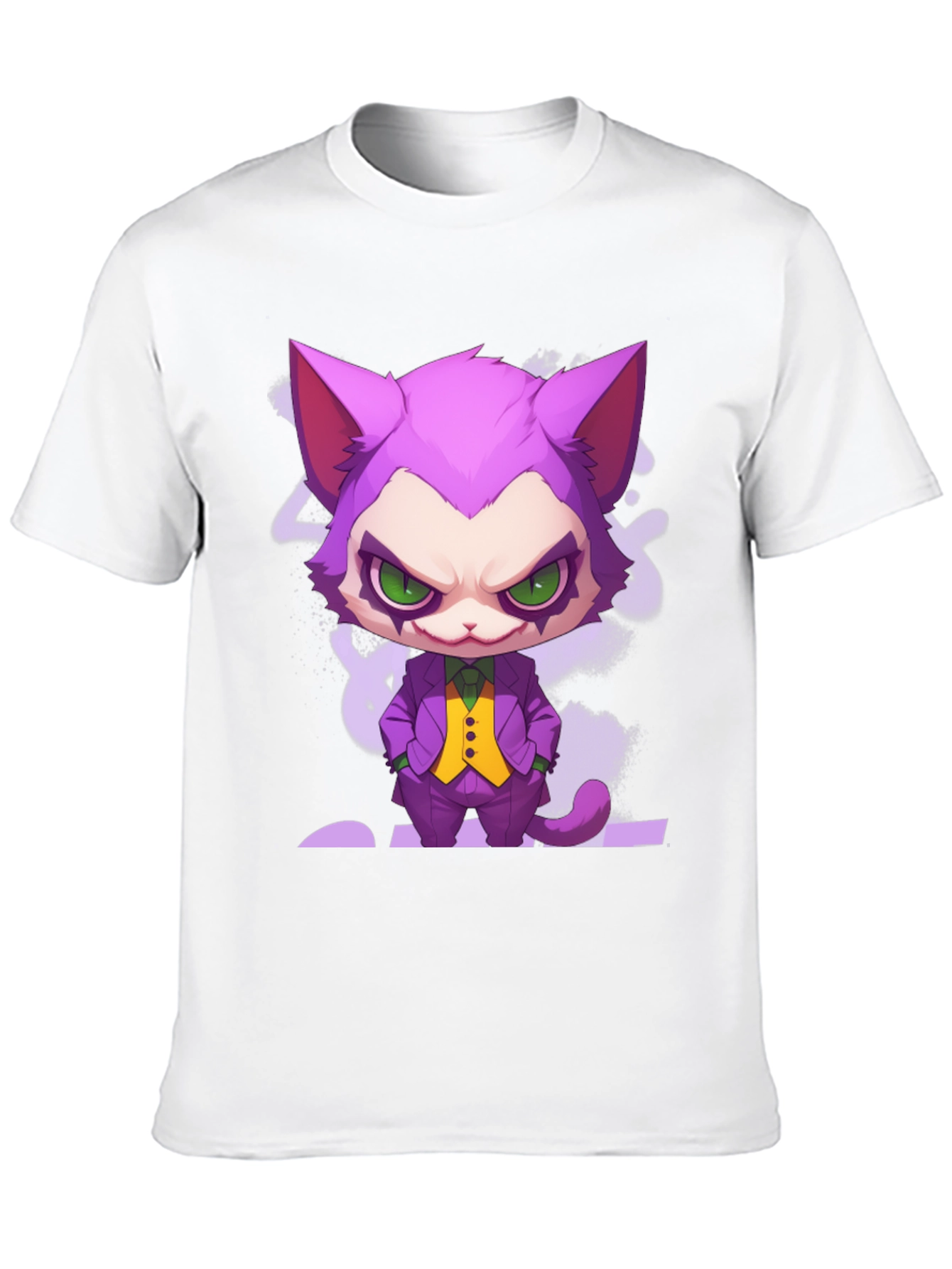 Cat Joker Graphic T-Shirt - Unique Design