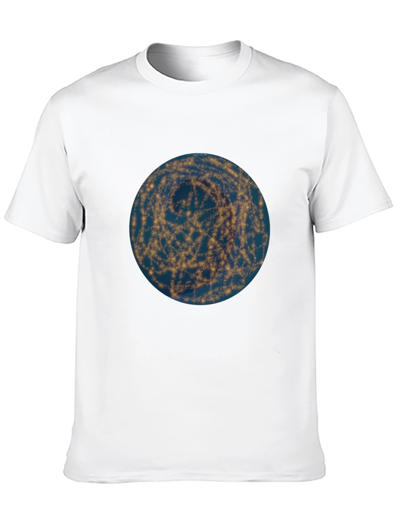 Galaxy Swirl Graphic Tee - Modern Black T-Shirt