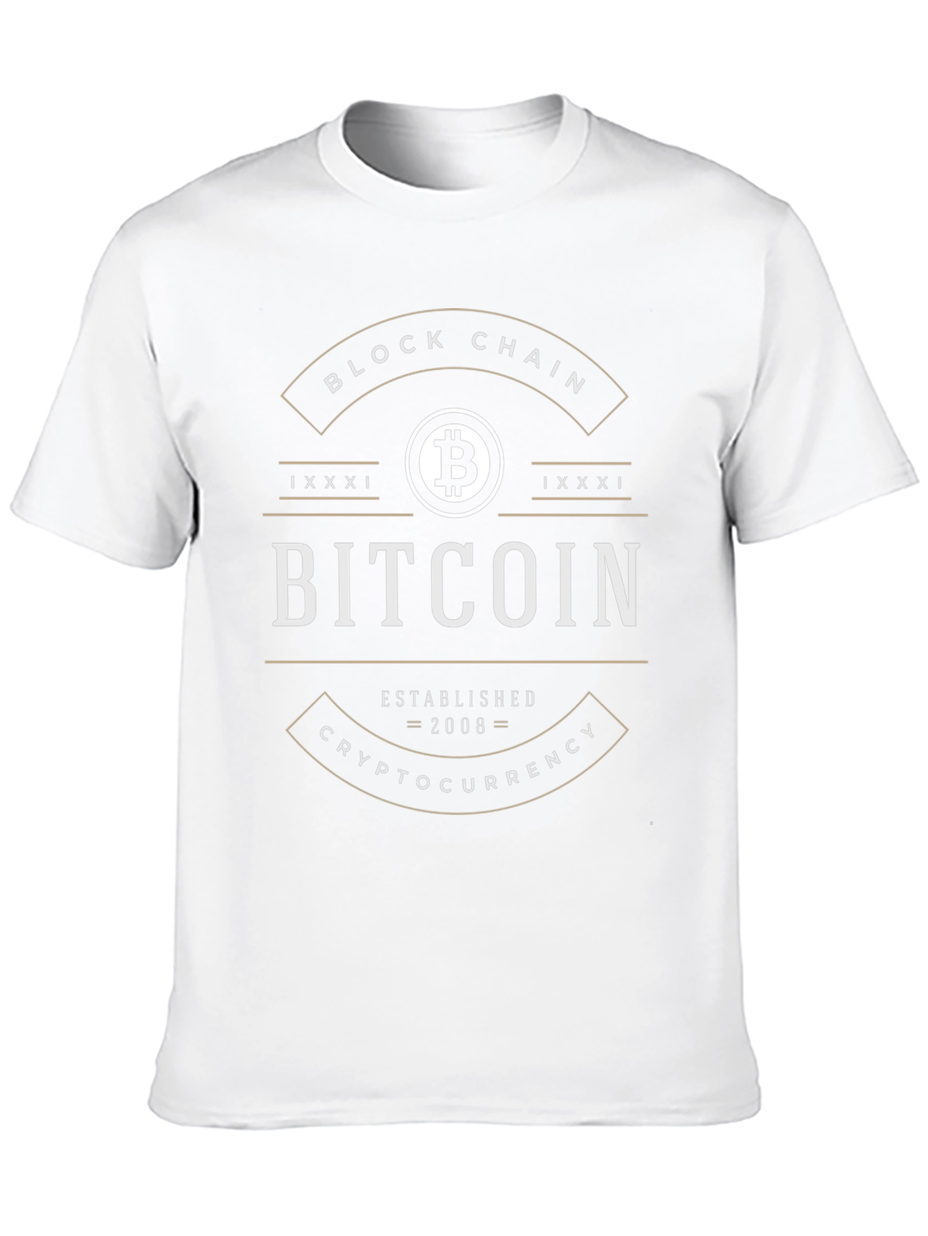 Bitcoin Block Chain T-Shirt - Crypto Currency Tee