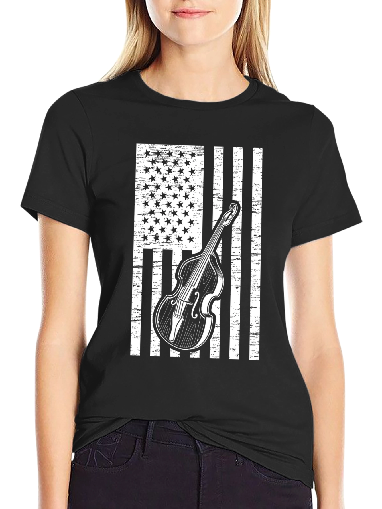 American Flag Bass T-Shirt