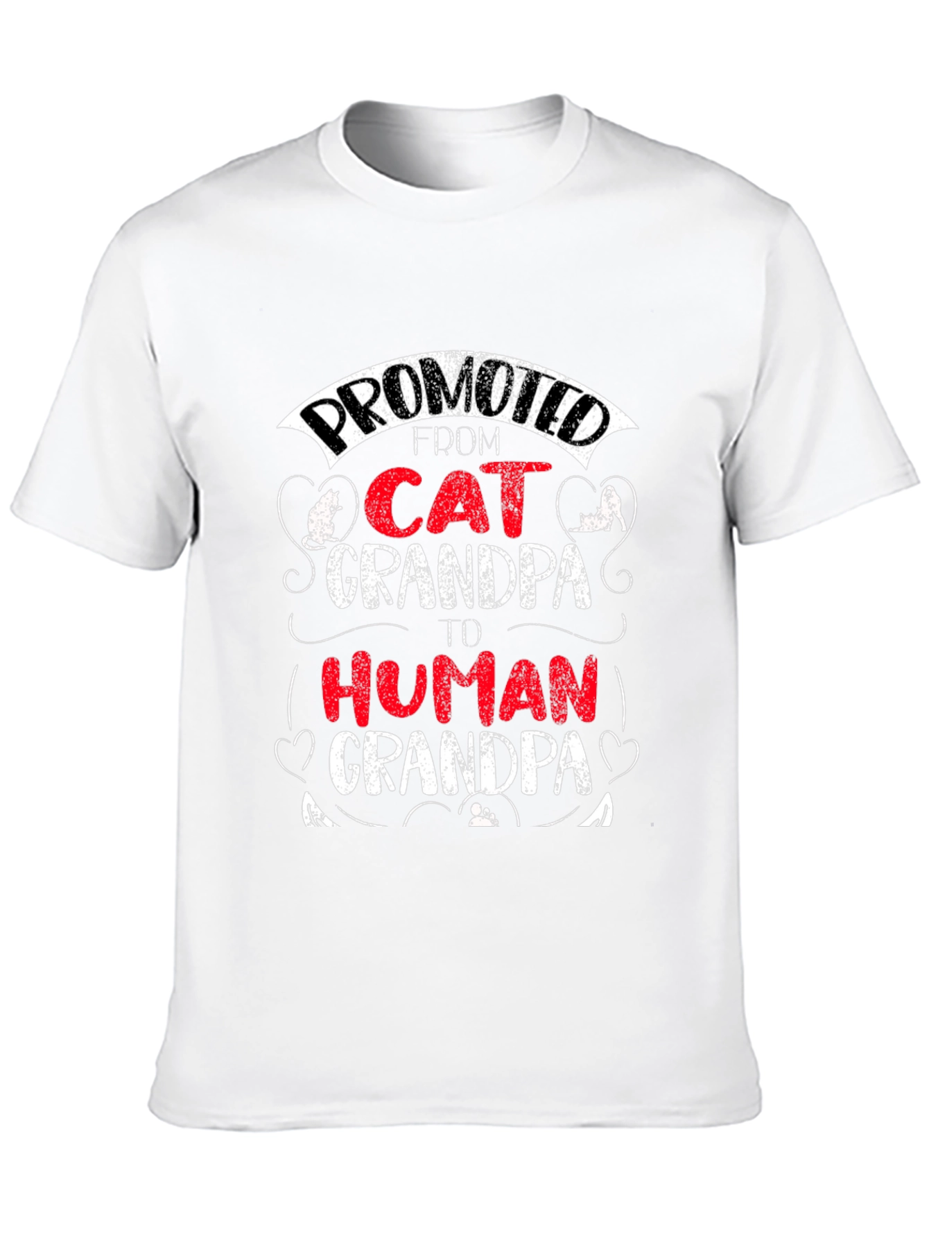 Promoted Cat Grandpa T-Shirt