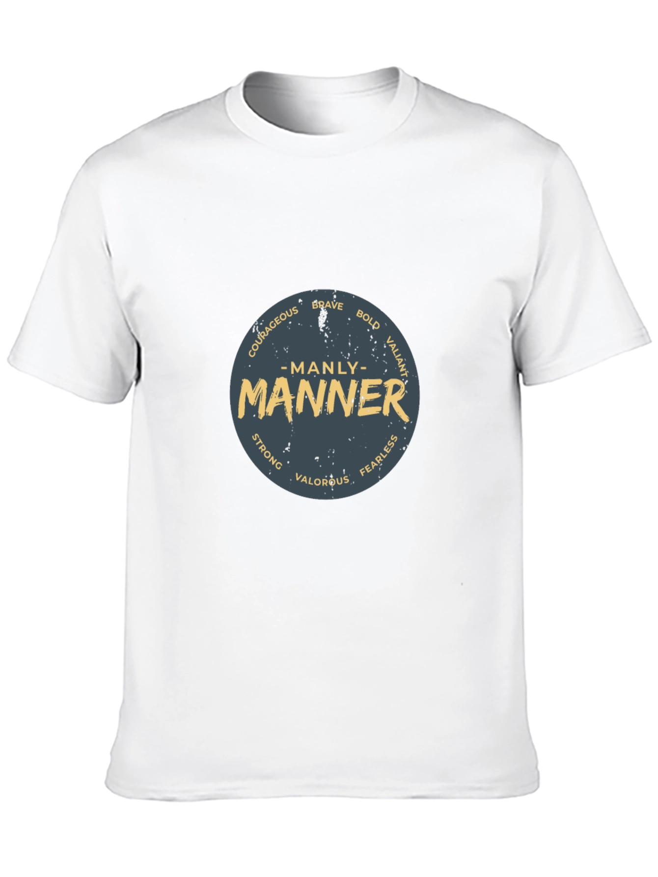 Manly Manner Graphic Print Tee