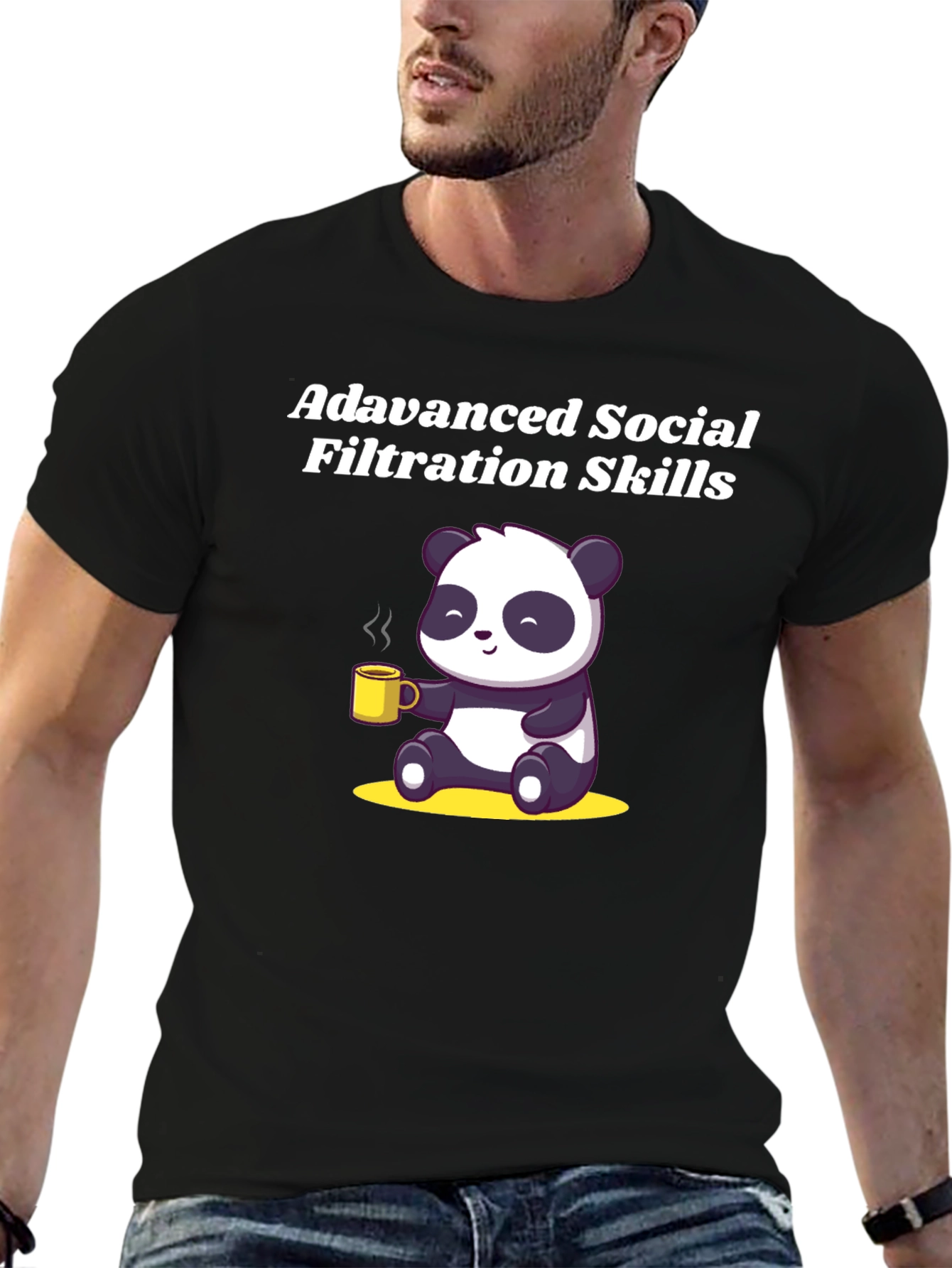 Advanced Social Filtration Skills Panda T-Shirt