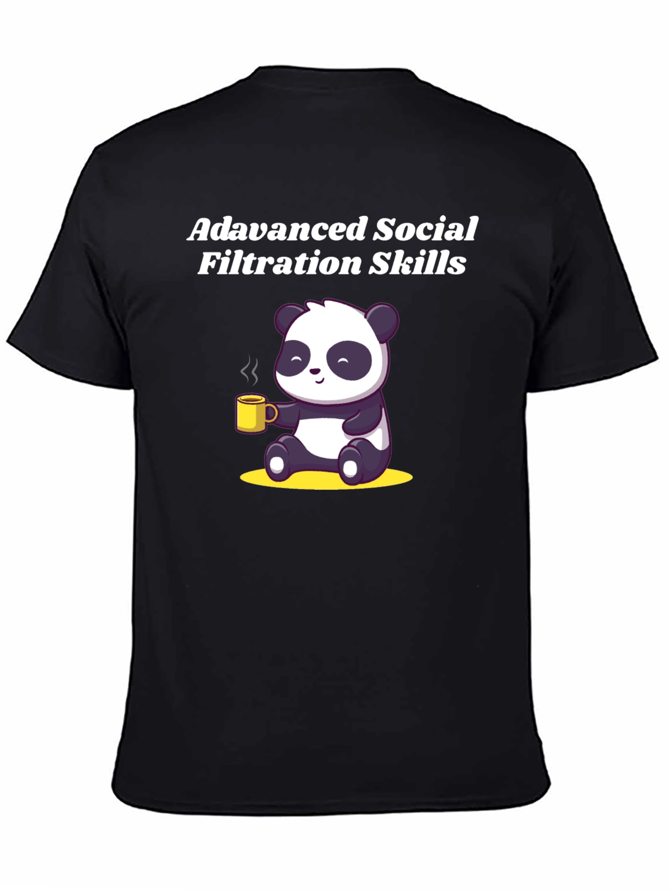 Advanced Social Filtration Skills Panda T-Shirt
