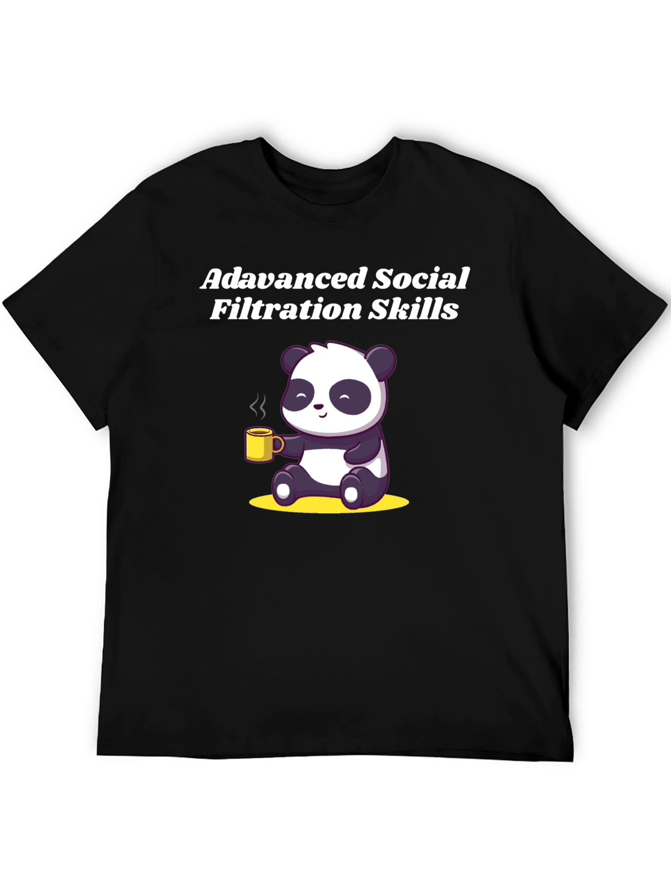Advanced Social Filtration Skills Panda T-Shirt