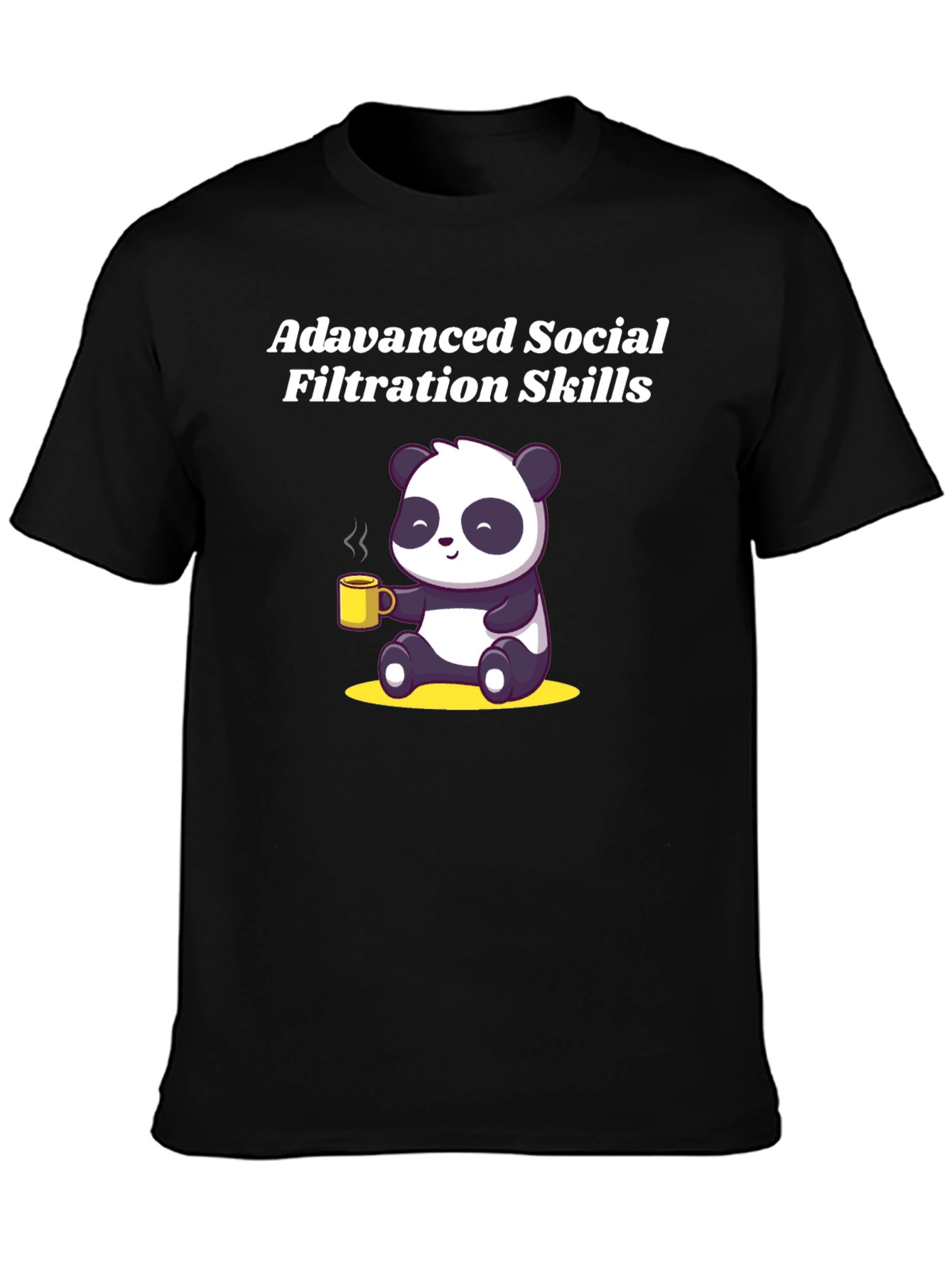 Advanced Social Filtration Skills Panda T-Shirt