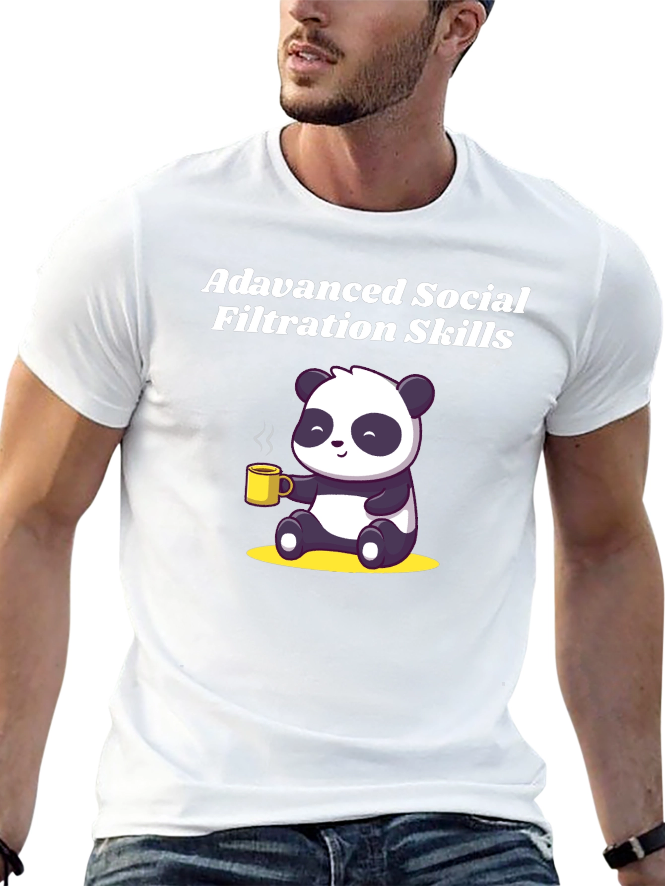 Advanced Social Filtration Skills Panda T-Shirt