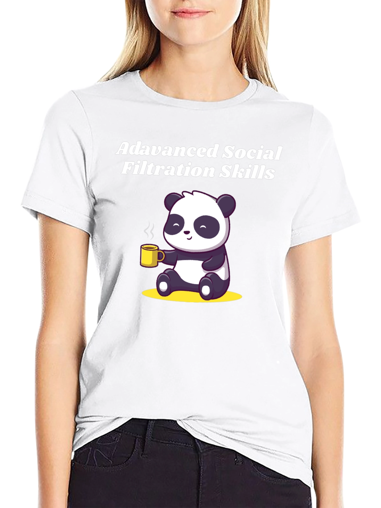 Advanced Social Filtration Skills Panda T-Shirt