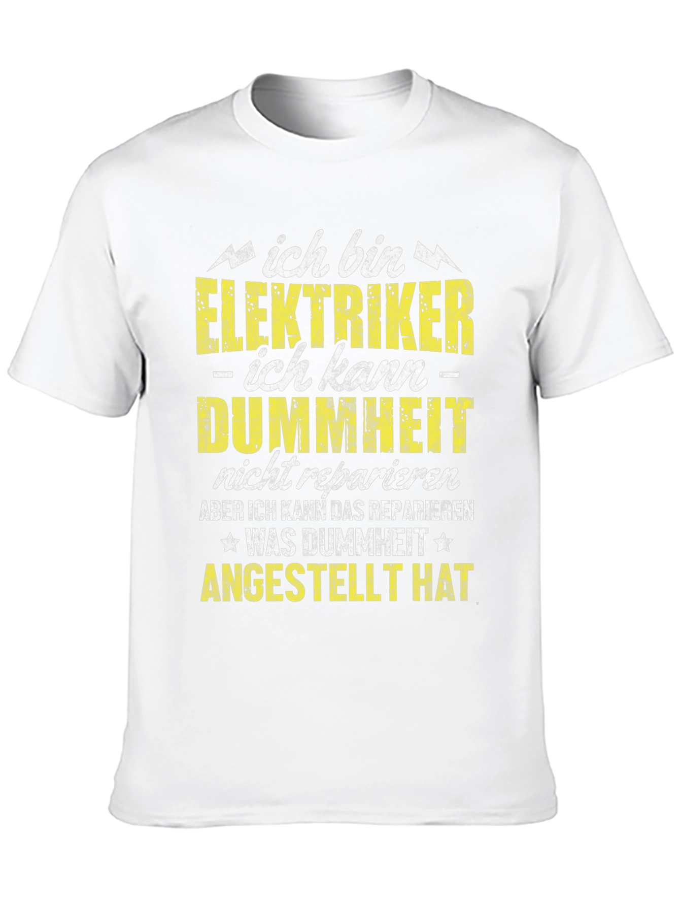 Electrician Humor Graphic T-Shirt - German Text