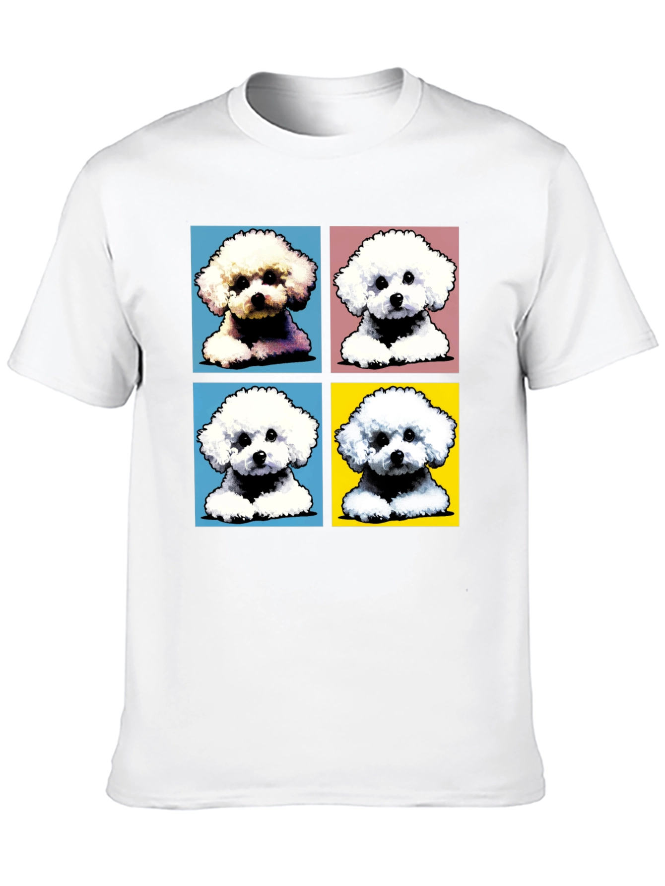 Pop Art Dog Tee - Bichon Frise Design Shirt