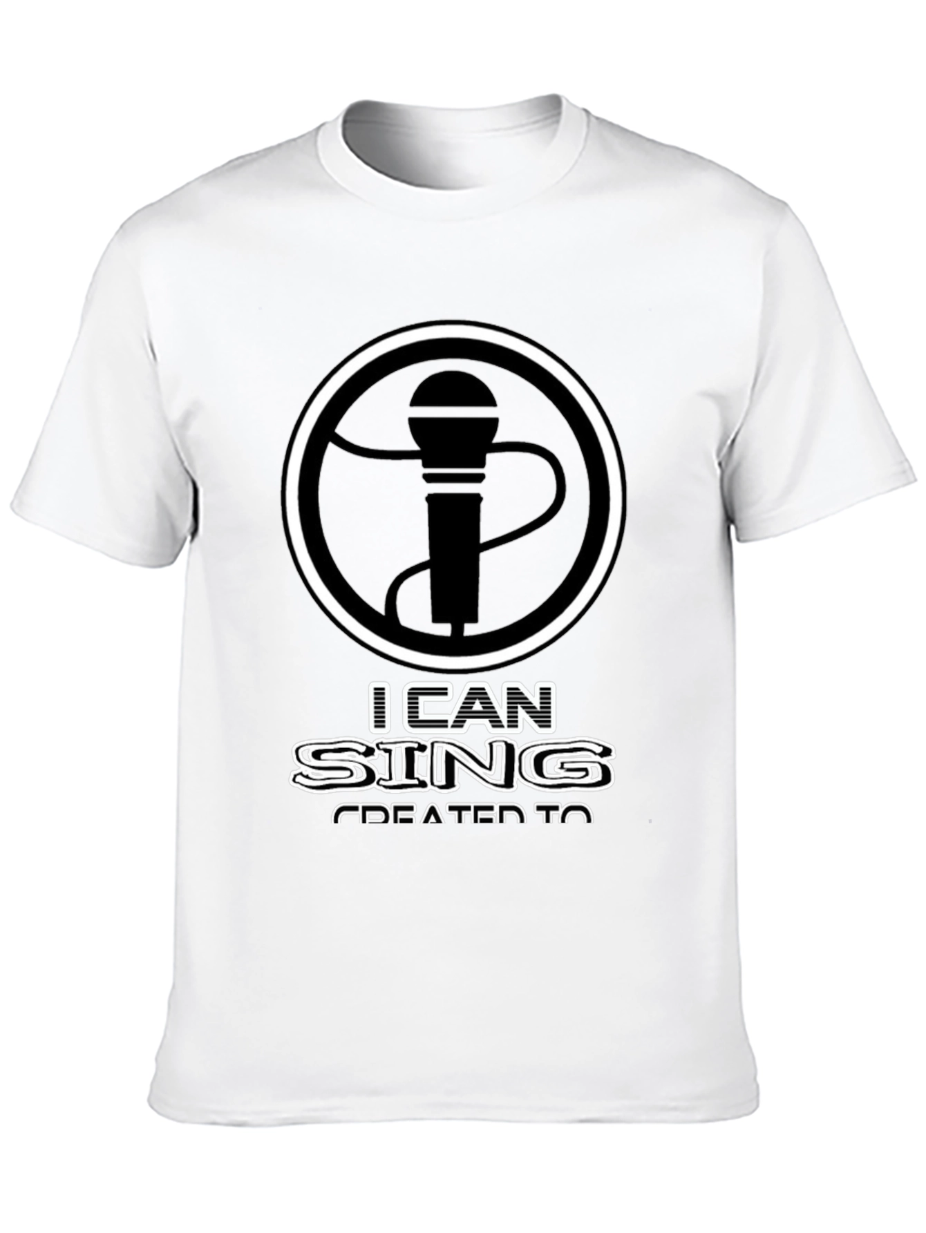 I Can Sing T-Shirt - Microphone Graphic Tee