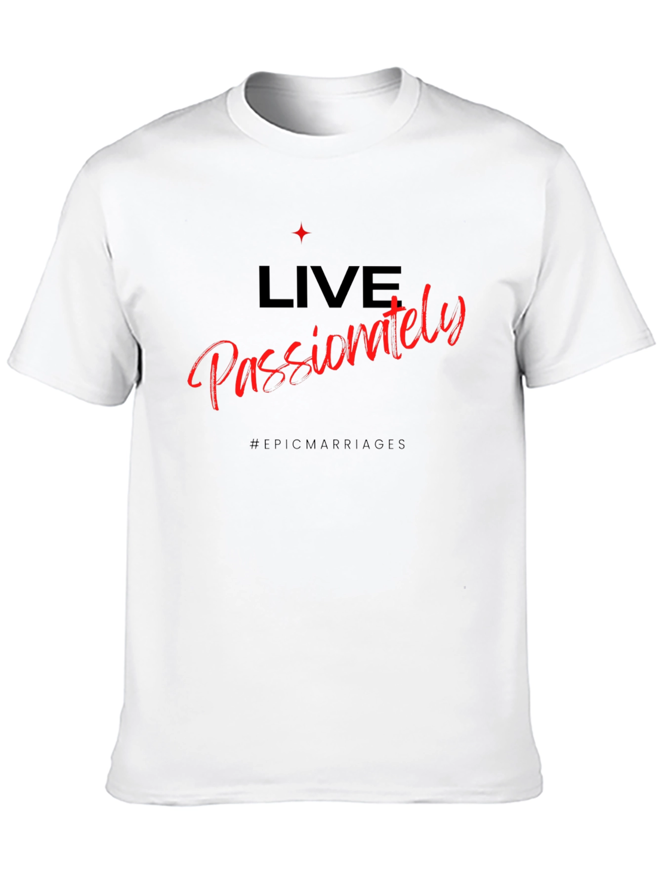 Live Passionately Graphic Tee - Black