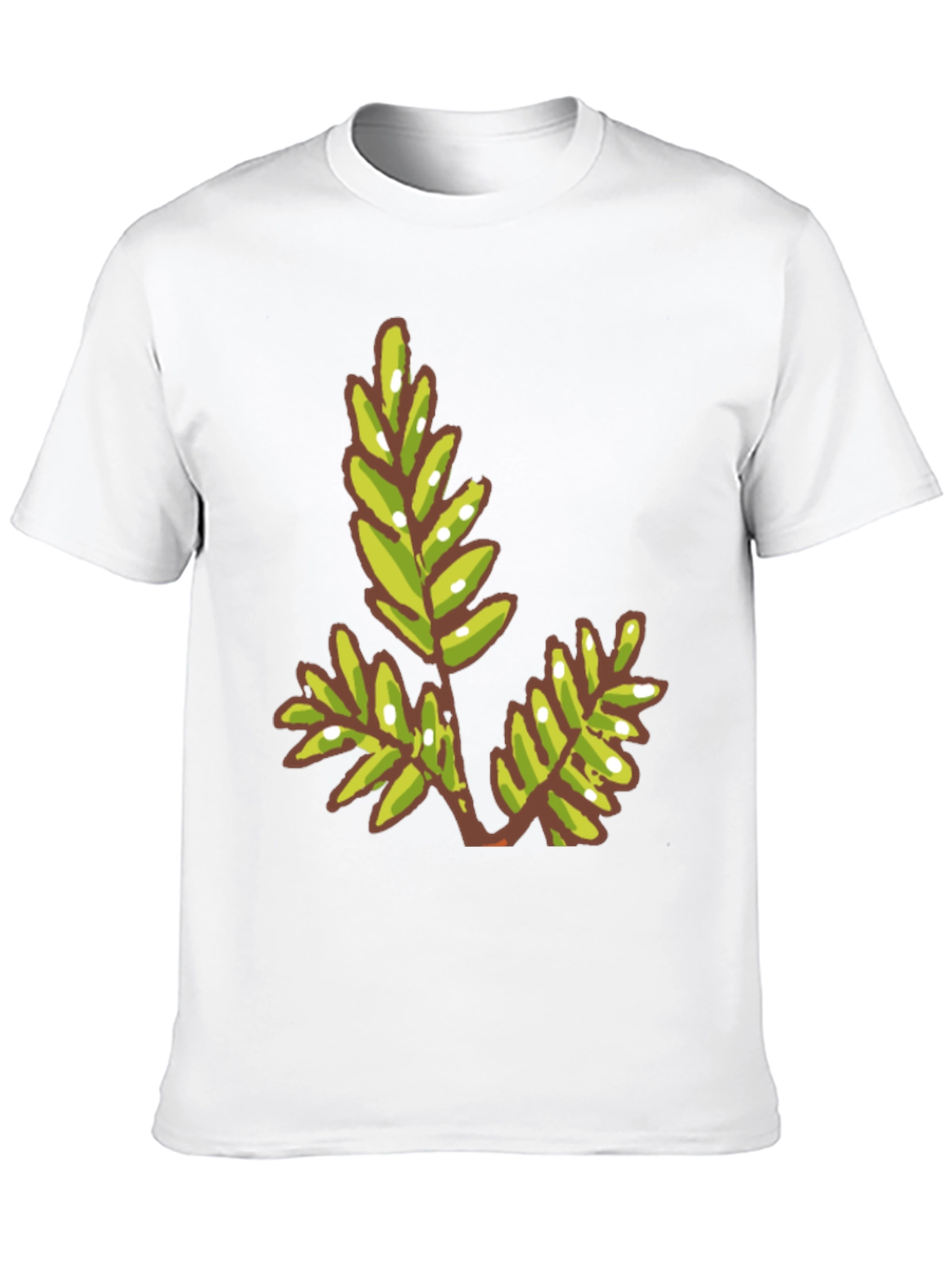 Green Leaf Graphic Tee - Modern Casual Style