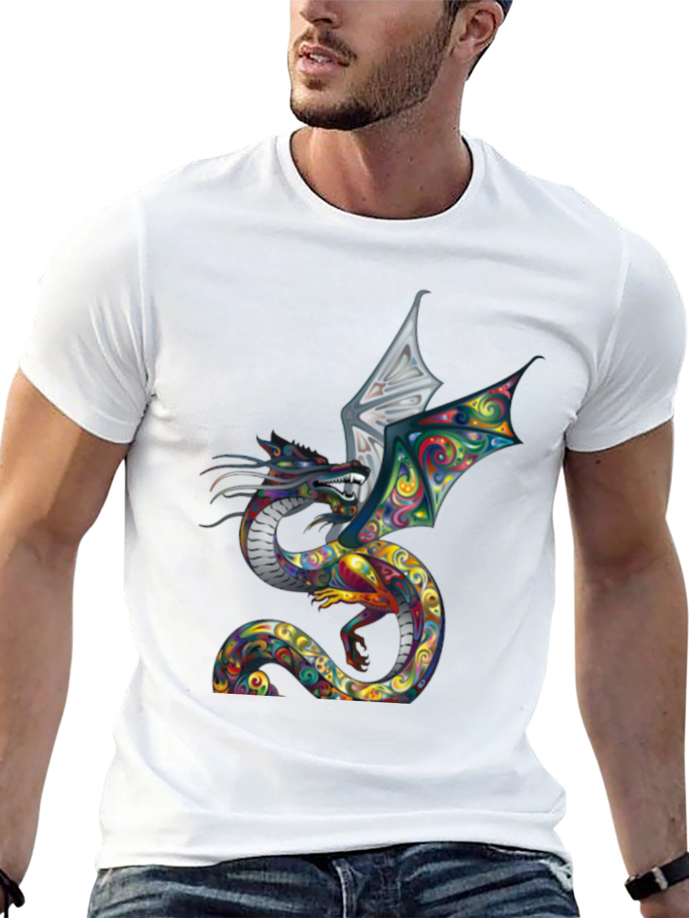 Dragon Graphic Tee - Vibrant & Unique Design