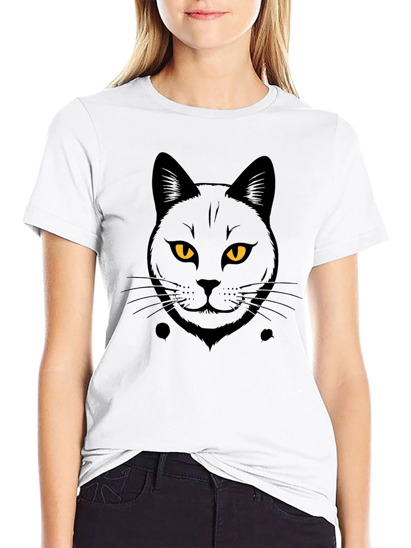Black Cat Graphic T-Shirt - Cool Cat Tee