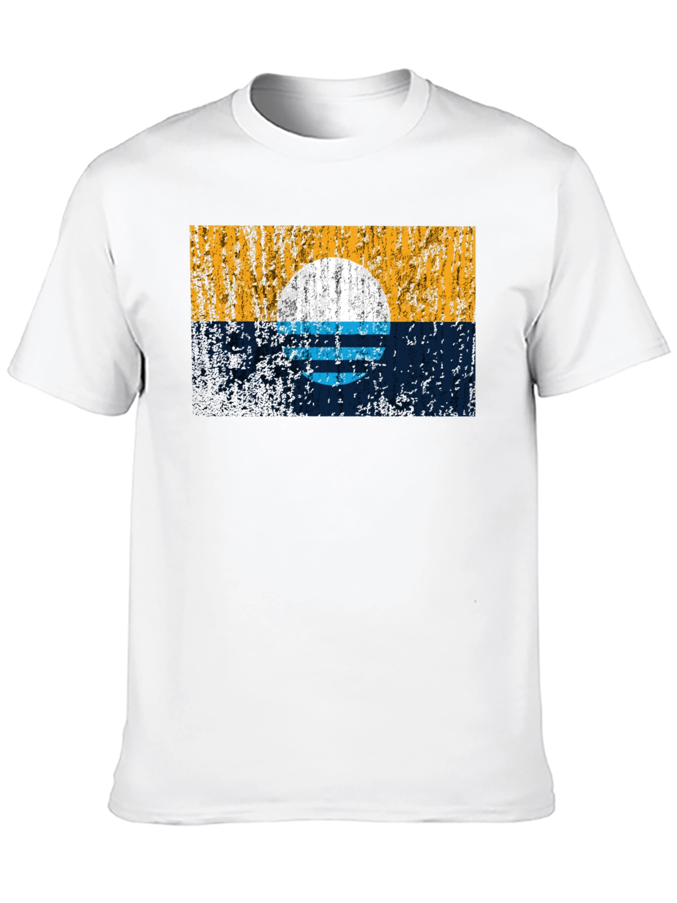 Sunset Graphic Tee - Retro Style Black T-Shirt