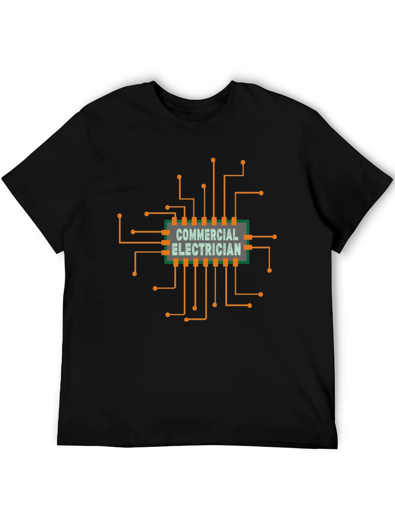Commercial Electrician T-Shirt - Circuit Board Design