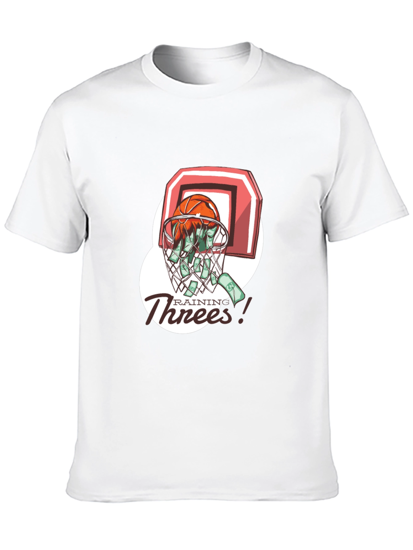 Rainin Threes Basketball Graphic Tee