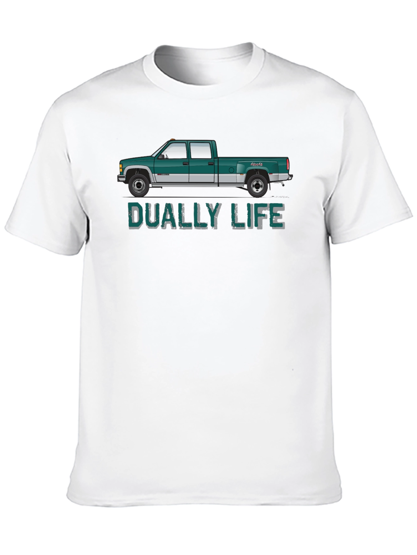 Dually Life Truck Graphic T-Shirt - Black