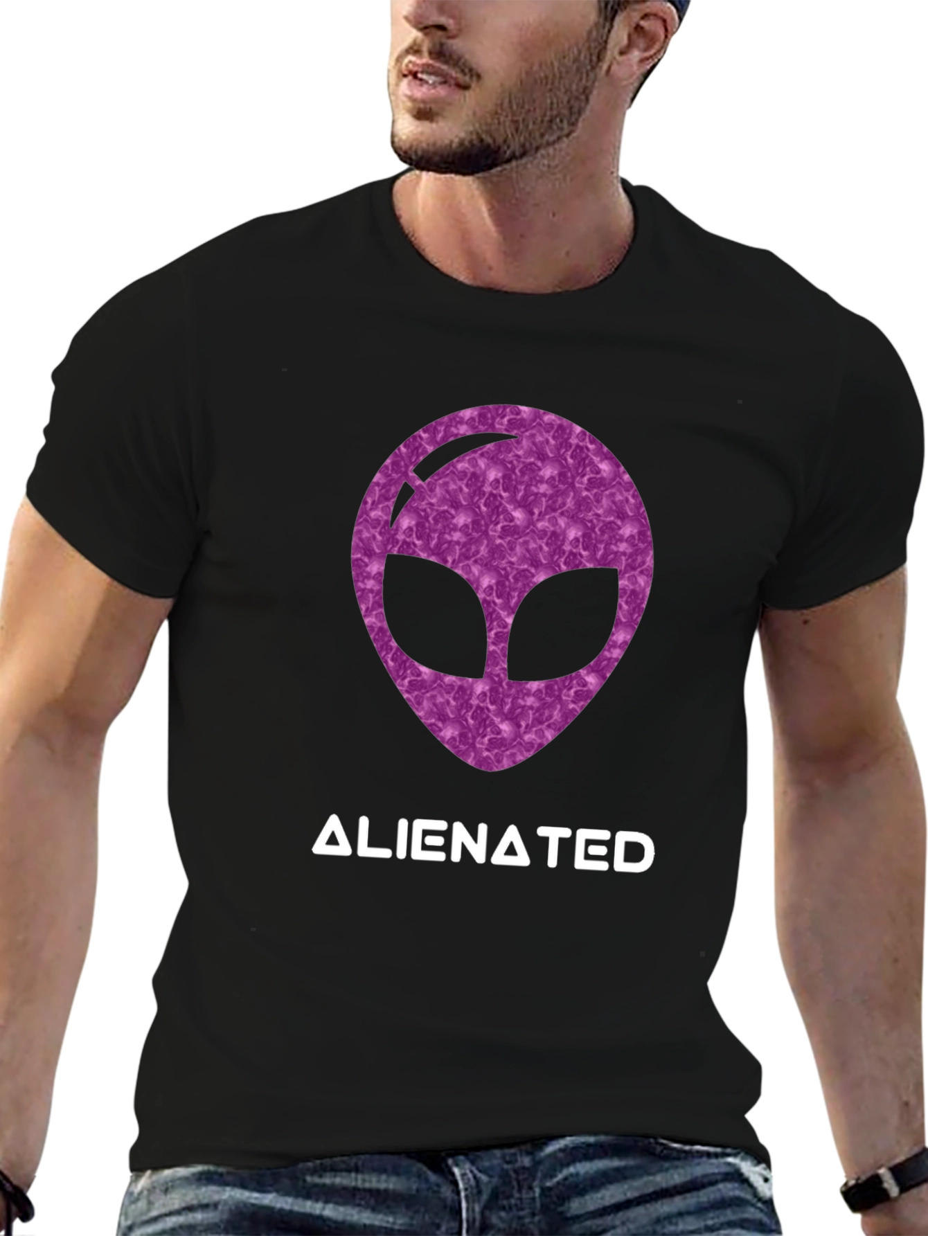 Alienated T-Shirt: Stylish Sci-Fi Design