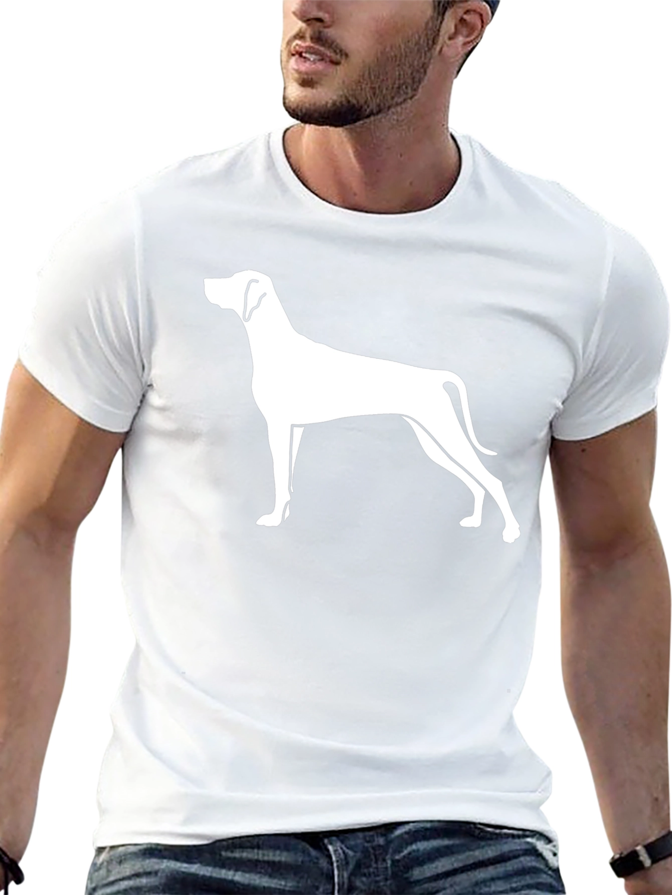 Dog Breed Silhouette Graphic T-Shirt
