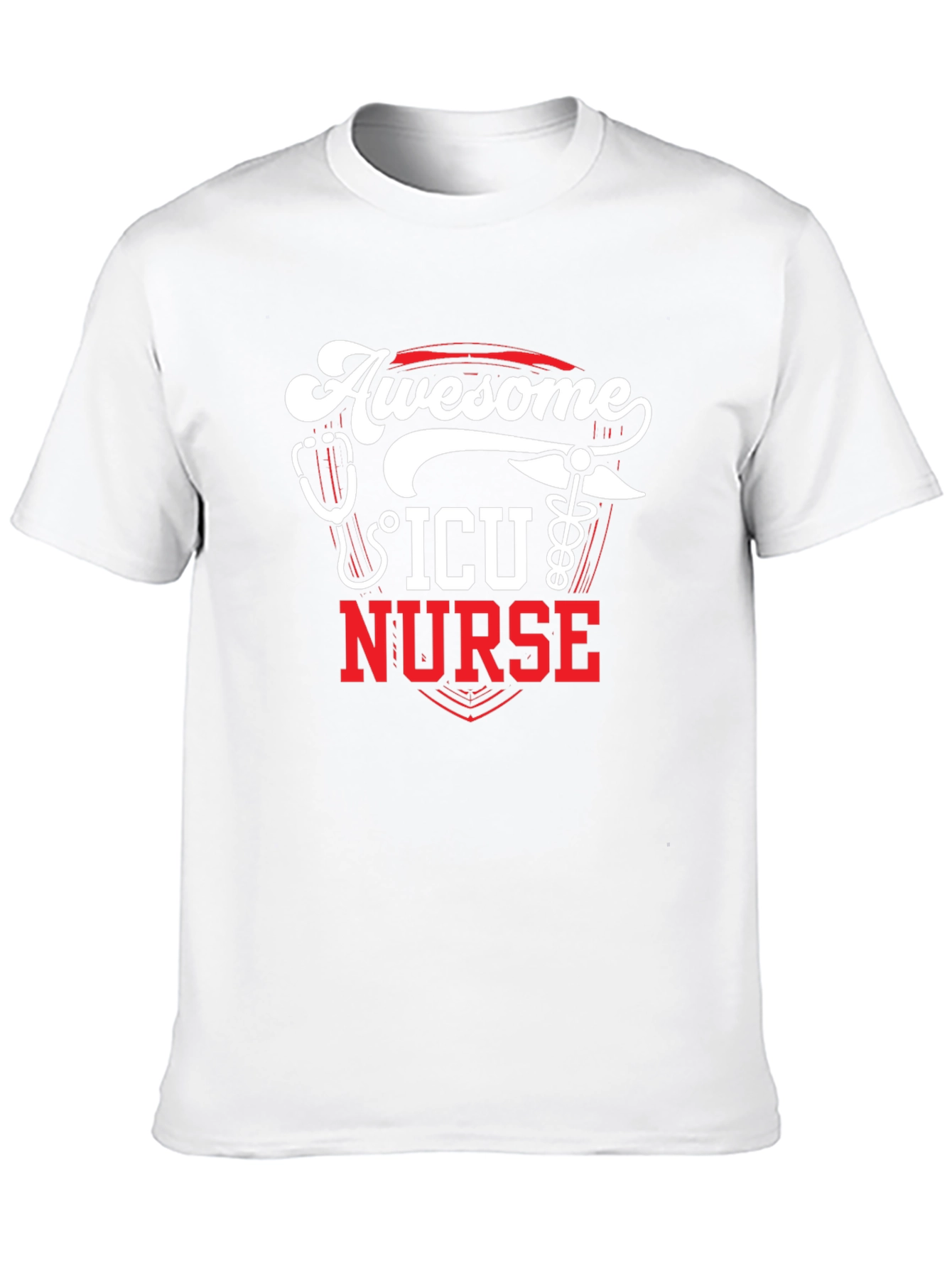 Awesome ICU Nurse Graphic T-Shirt