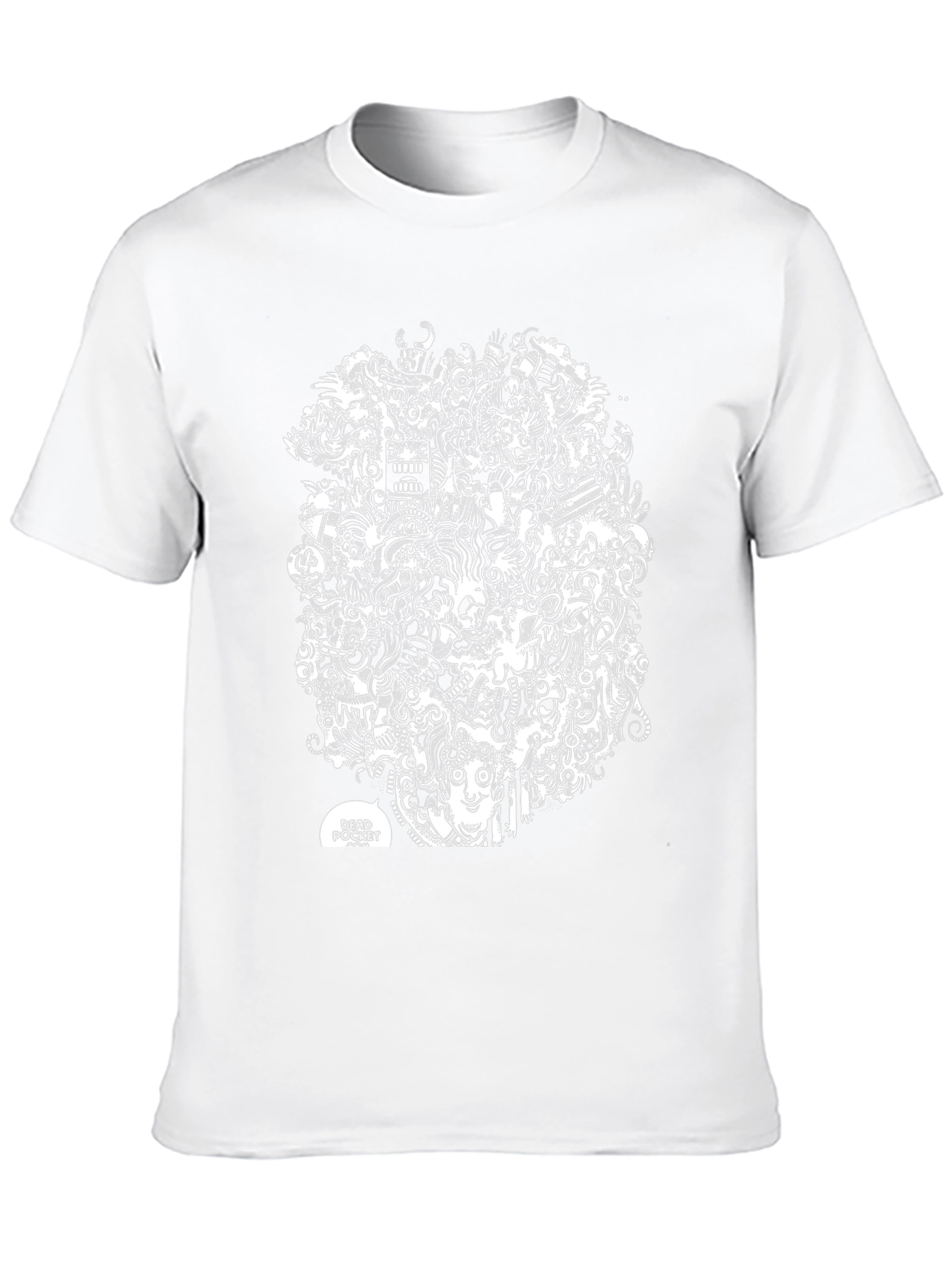 Abstract Doodle Art Black T-Shirt