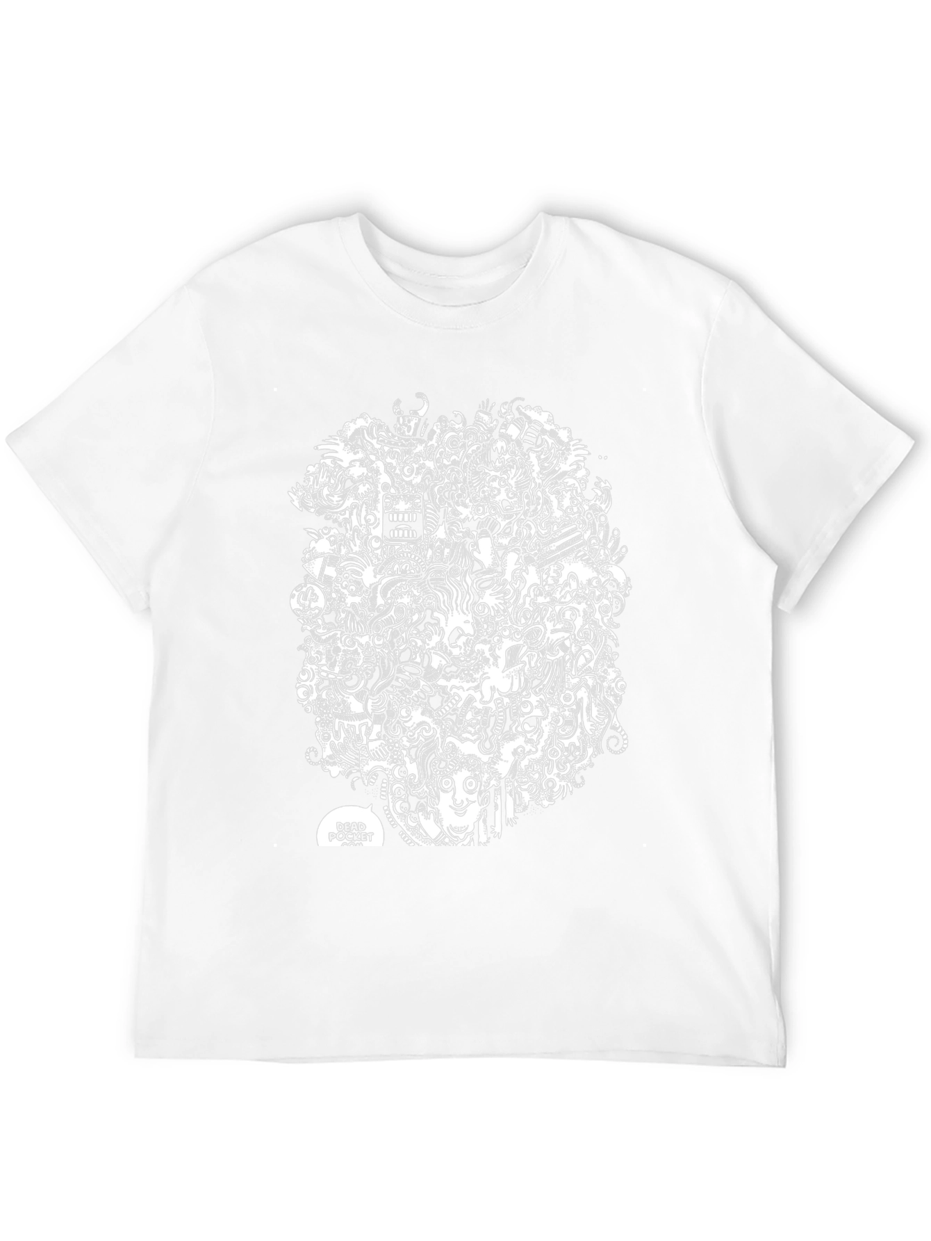Abstract Doodle Art Black T-Shirt