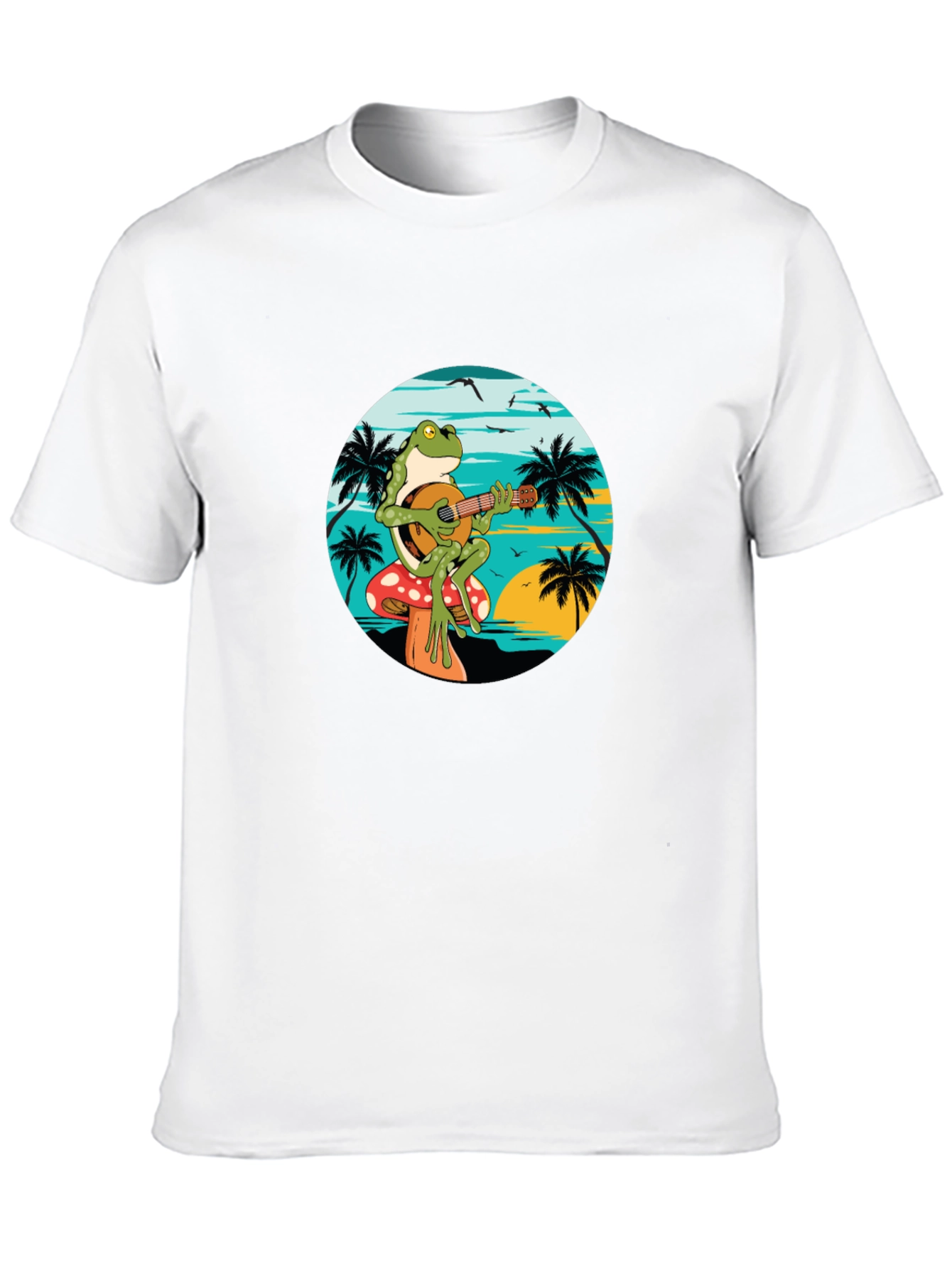 Frog Playing Banjo T-Shirt - Beach Vibes