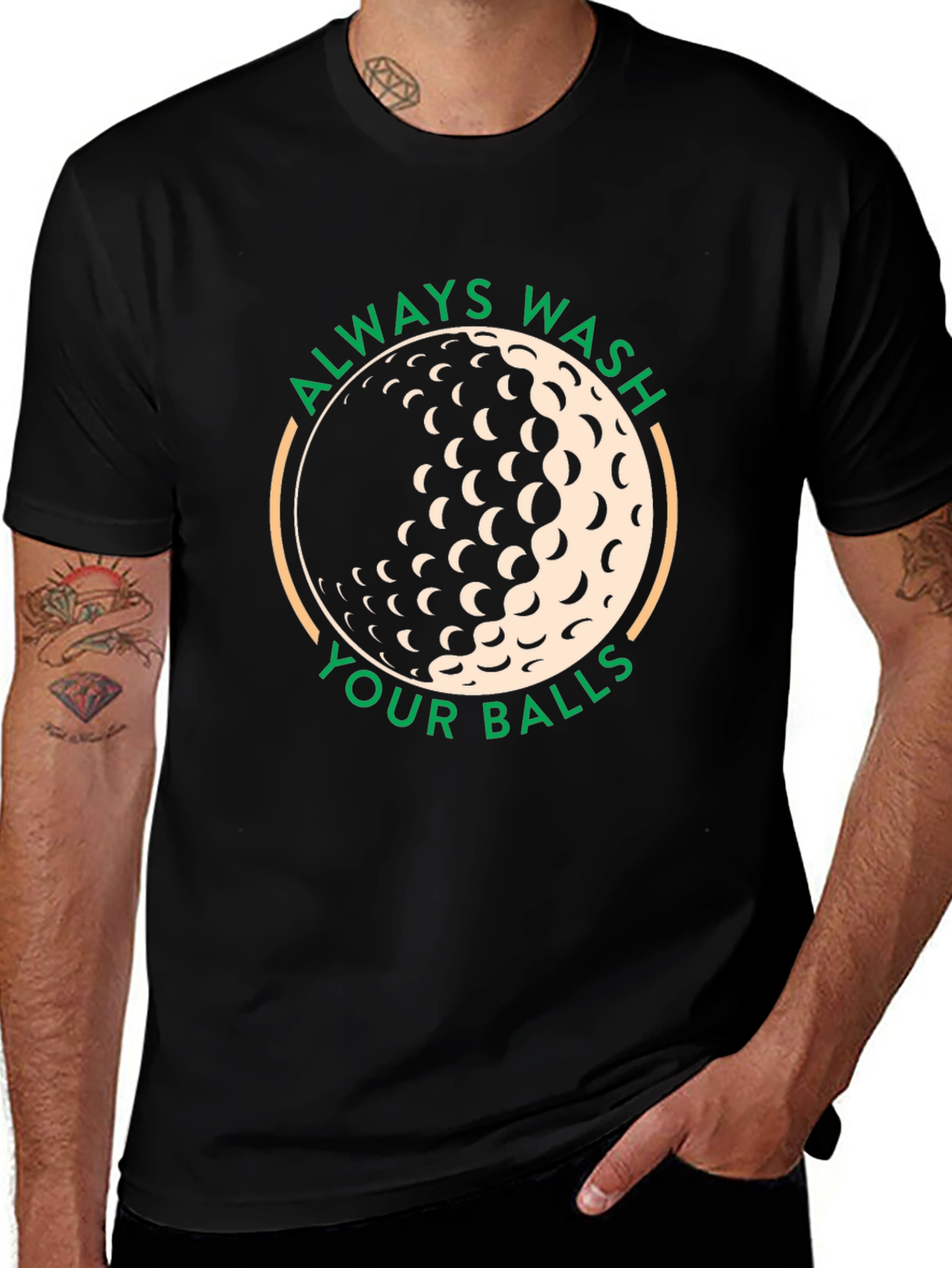 Always Wash Your Balls Funny Golf T-Shirt