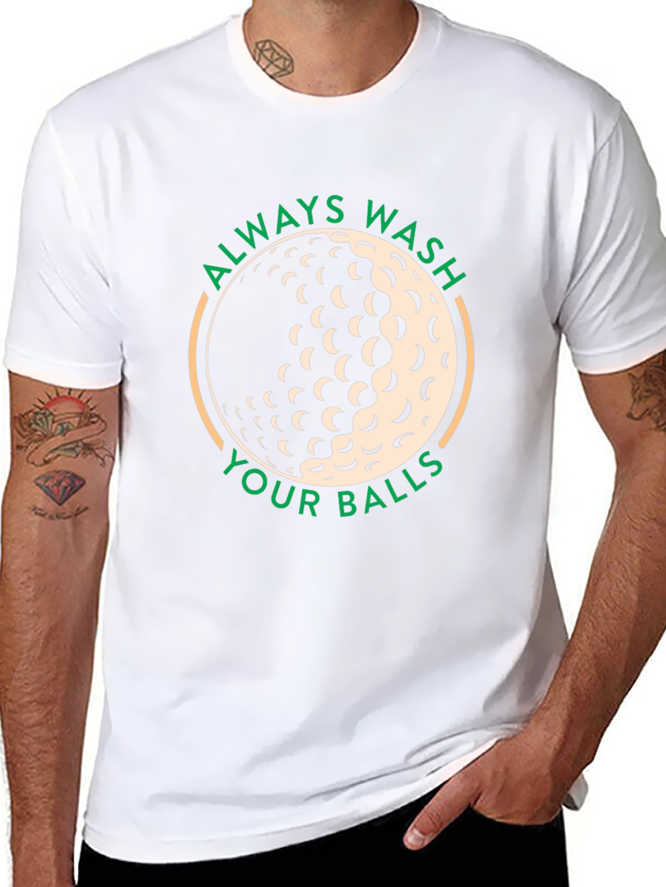 Always Wash Your Balls Funny Golf T-Shirt