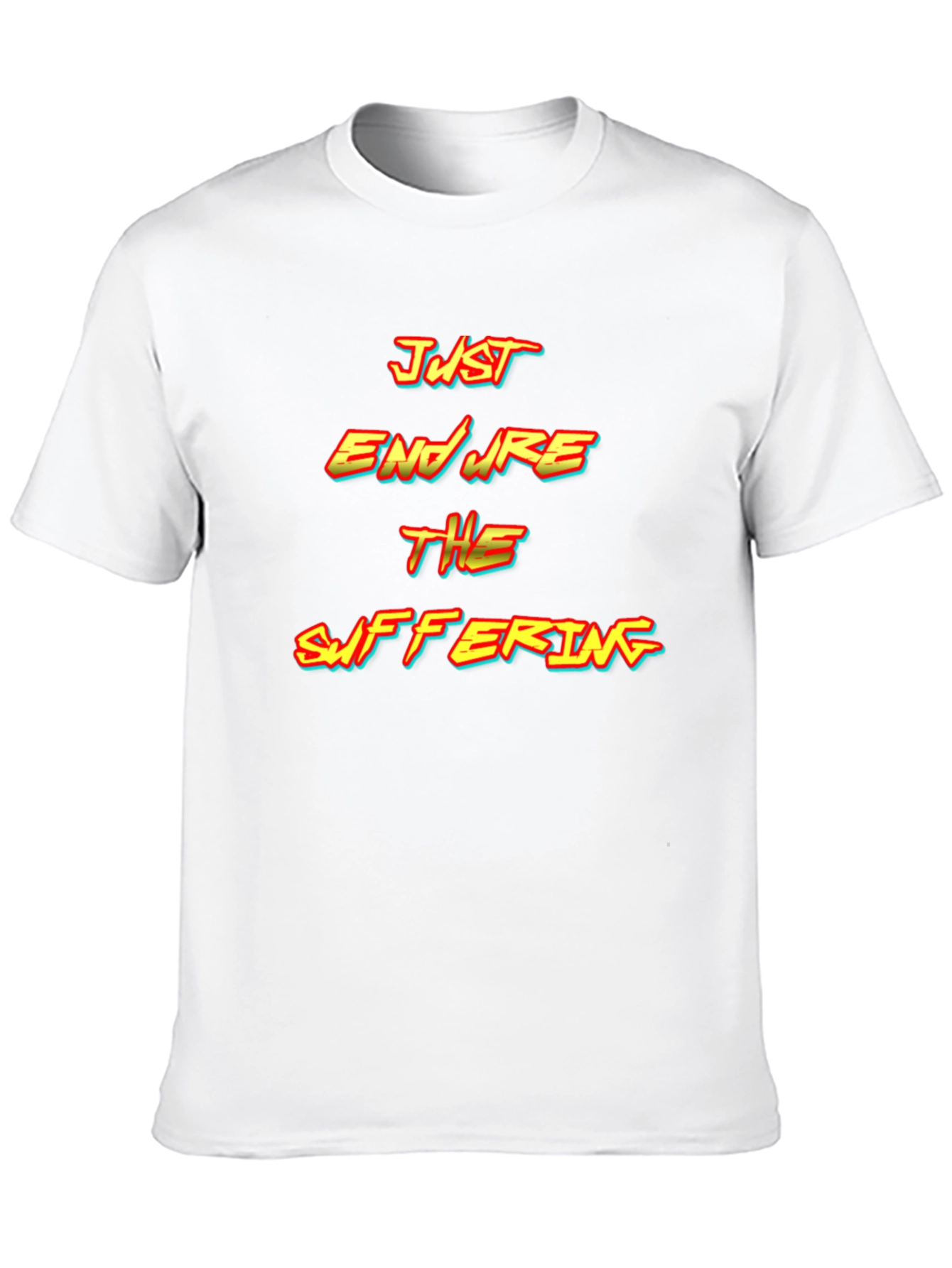 Just Endure T-Shirt - Motivational Black Tee