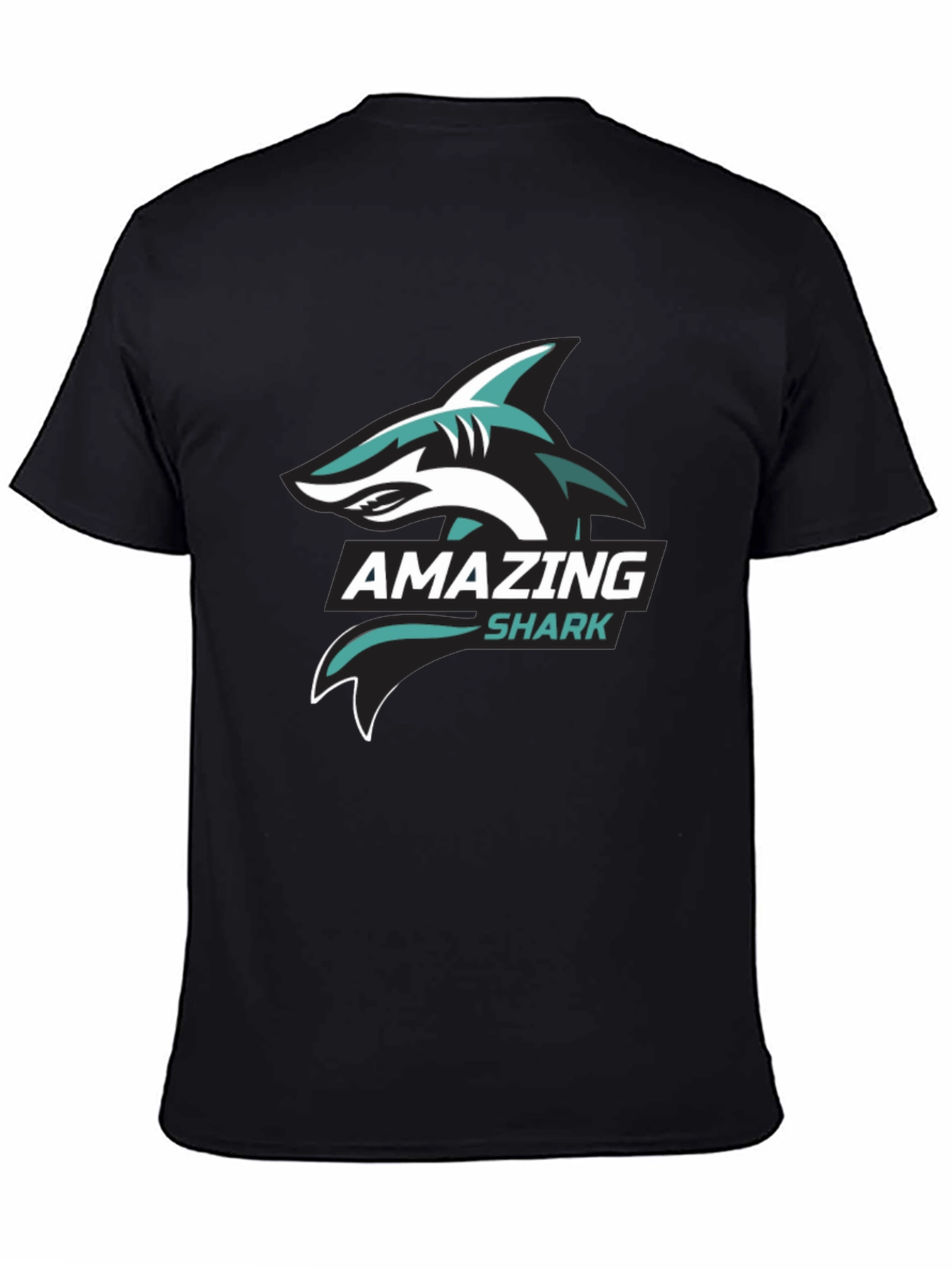 Amazing Shark Graphic Tee - Stylish Black T-Shirt