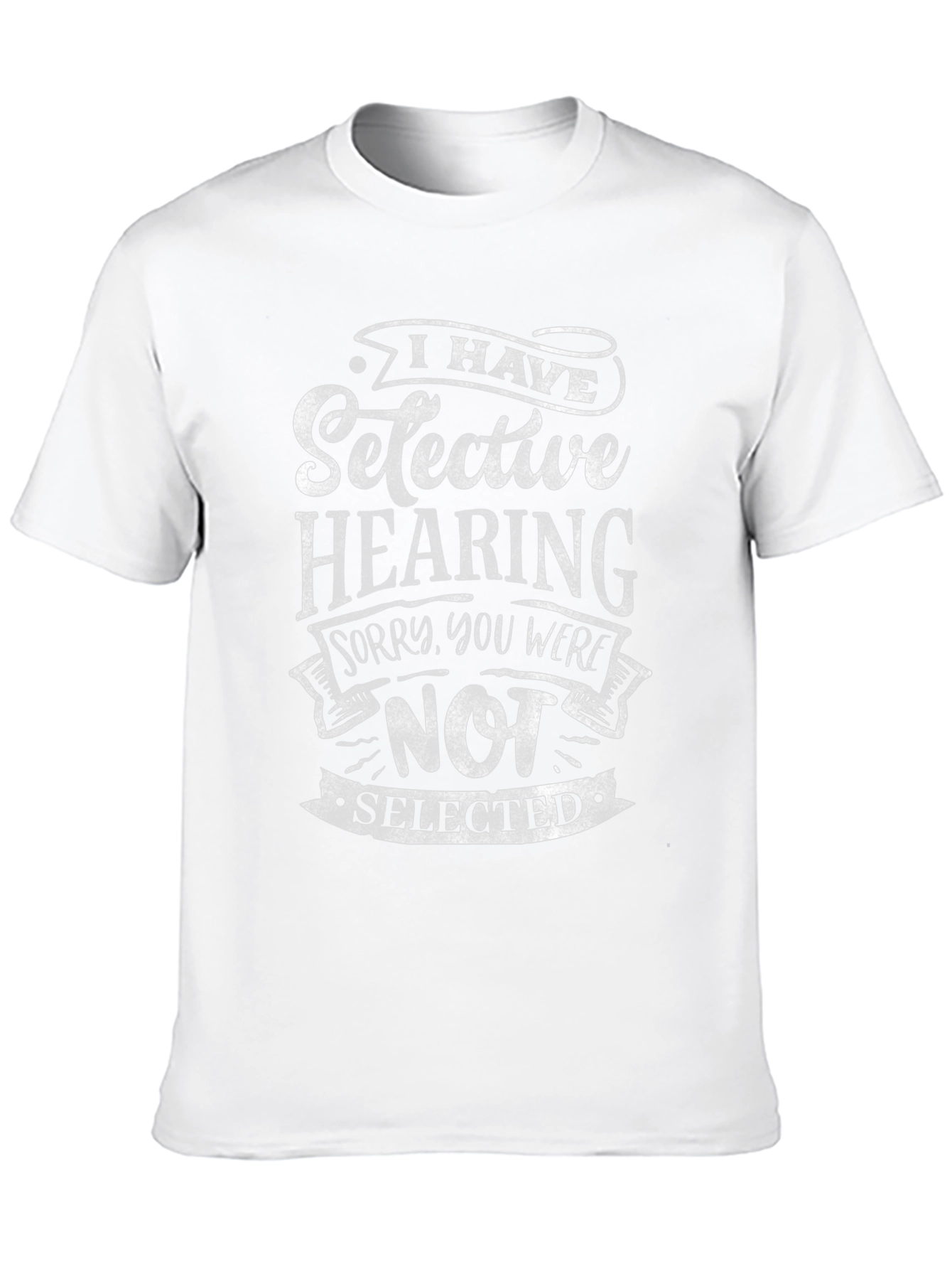Selective Hearing Graphic Tee - Black