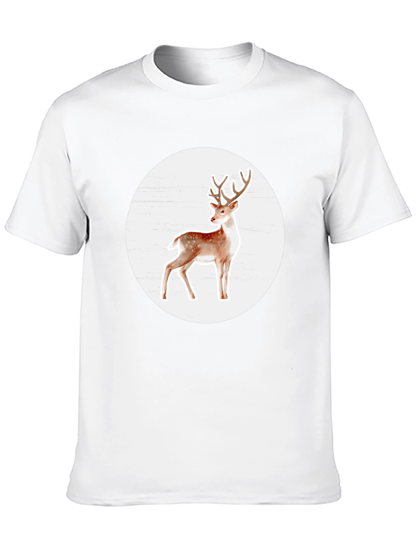 Deer Graphic Tee - Stylish Mens Black T-Shirt