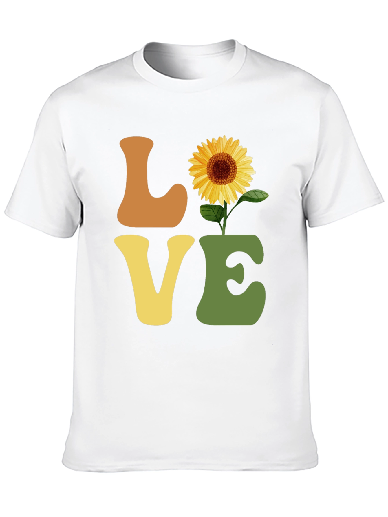 Sunflower Love T-Shirt - Retro Style Graphic Tee