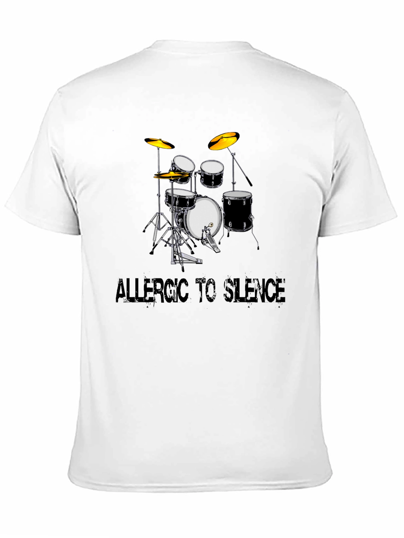 Allergic to Silence Drum Kit Graphic Tee