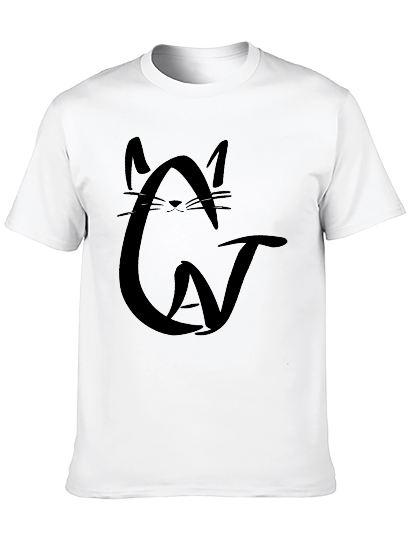 Cool Cat Graphic Black T-Shirt - Unisex