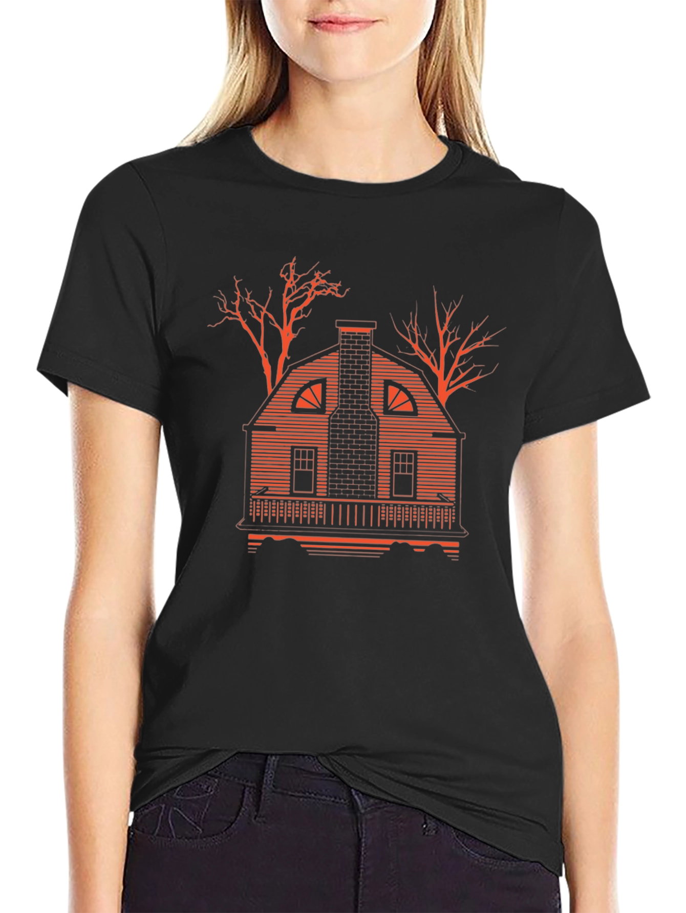 Amityville House Black T-Shirt